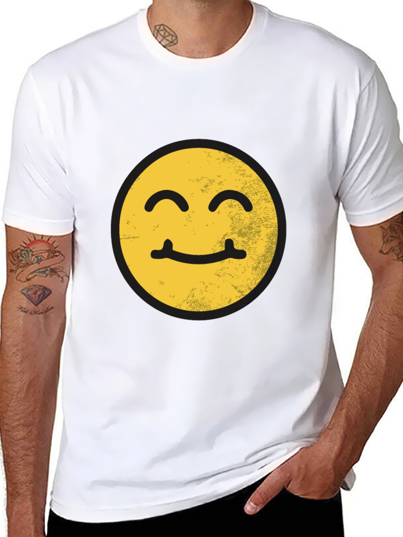 Smiling Face Graphic T-Shirt