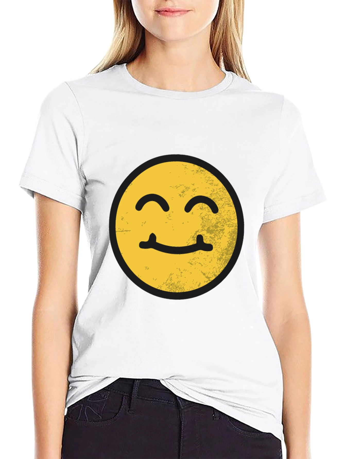 Smiling Face Graphic T-Shirt
