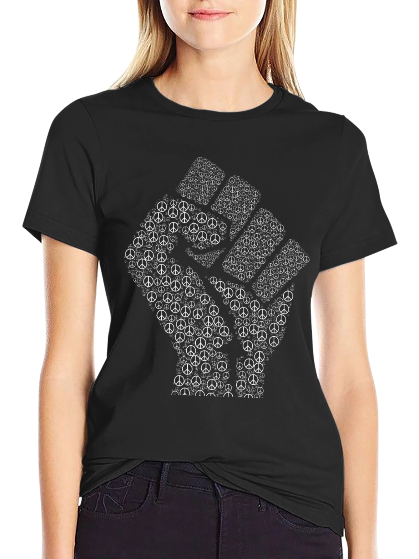 Peace Sign Fist Graphic Tee