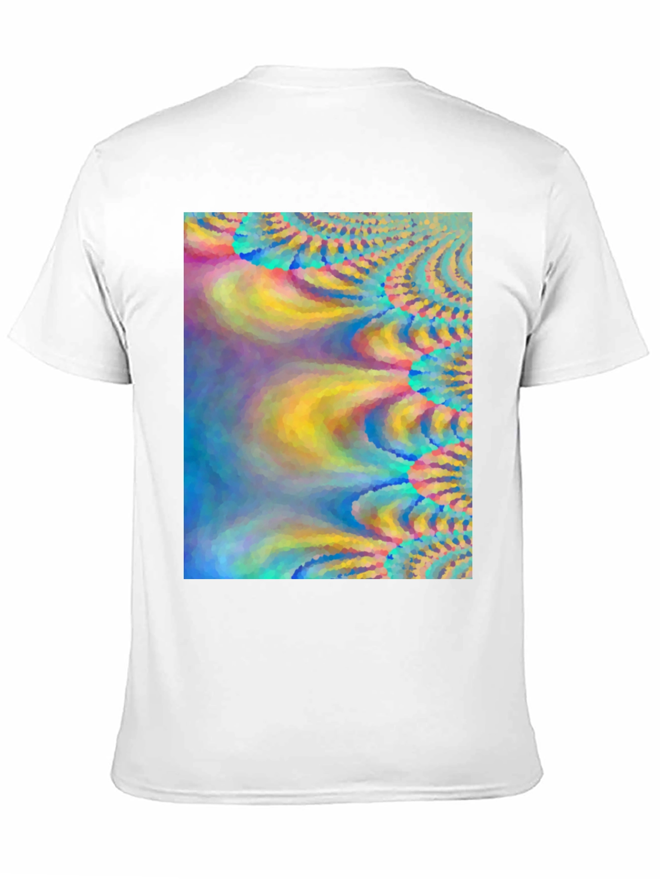 Vibrant Abstract Art Black T-Shirt