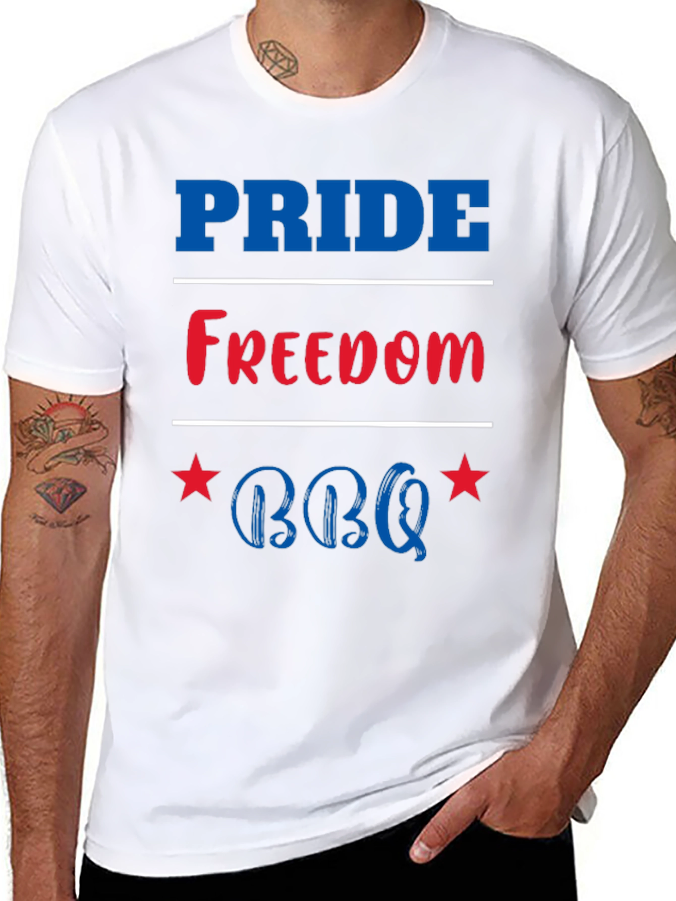 Pride Freedom BBQ Graphic T-Shirt