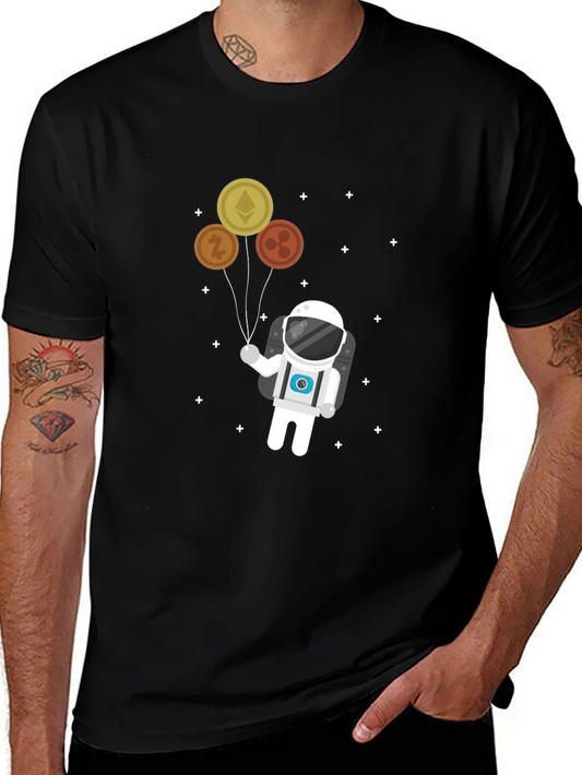 Crypto Astronaut T-Shirt - Fly High With Cryptocurrency!