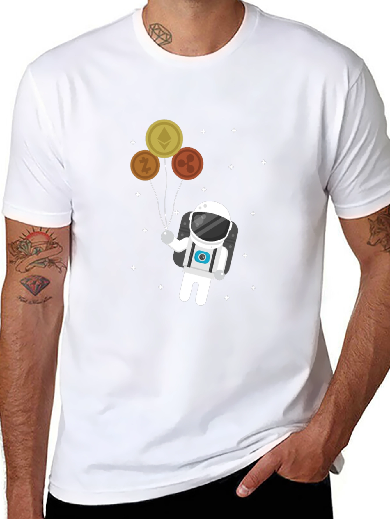 Crypto Astronaut T-Shirt - Fly High With Cryptocurrency!