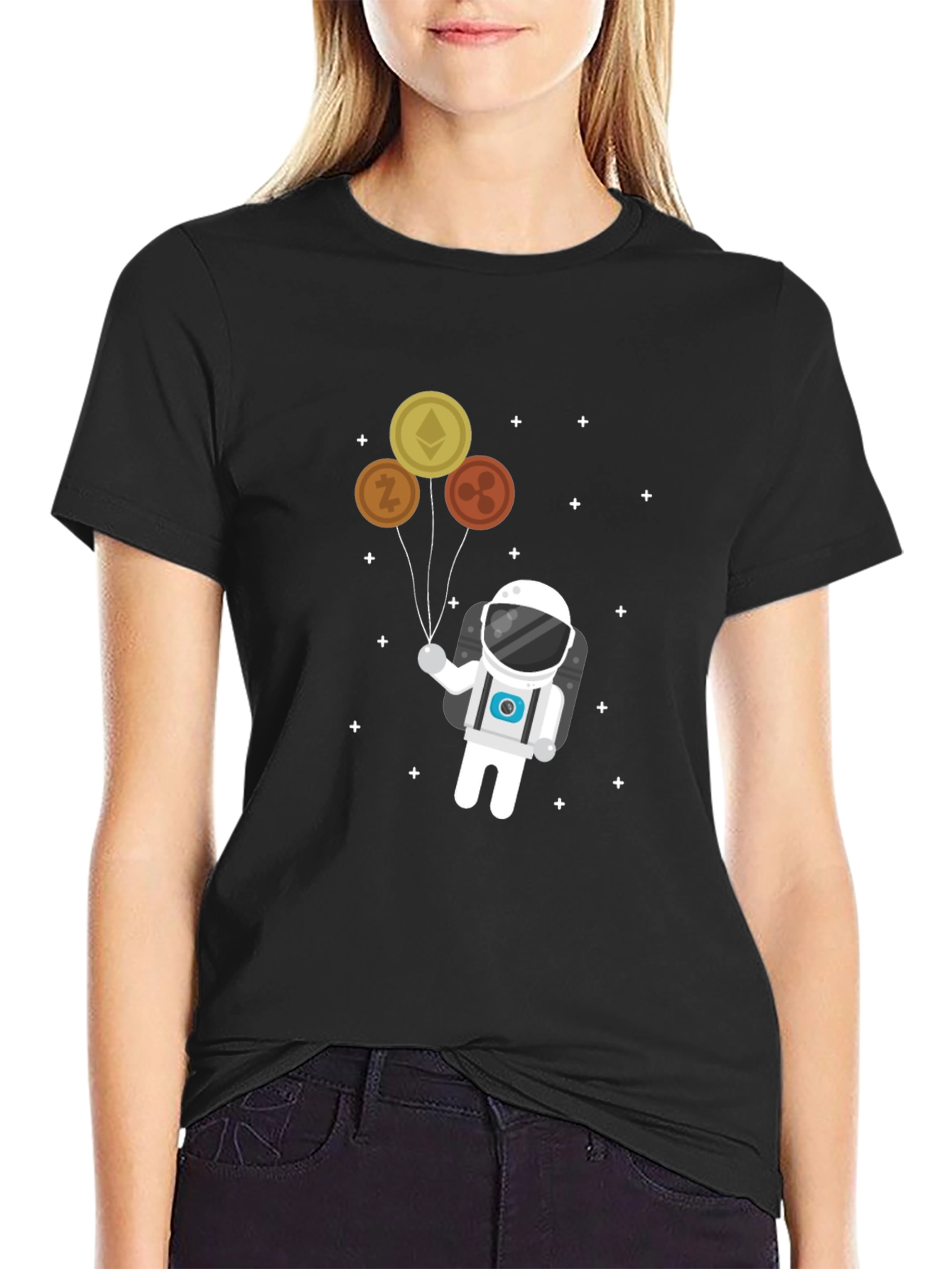 Crypto Astronaut T-Shirt - Fly High With Cryptocurrency!
