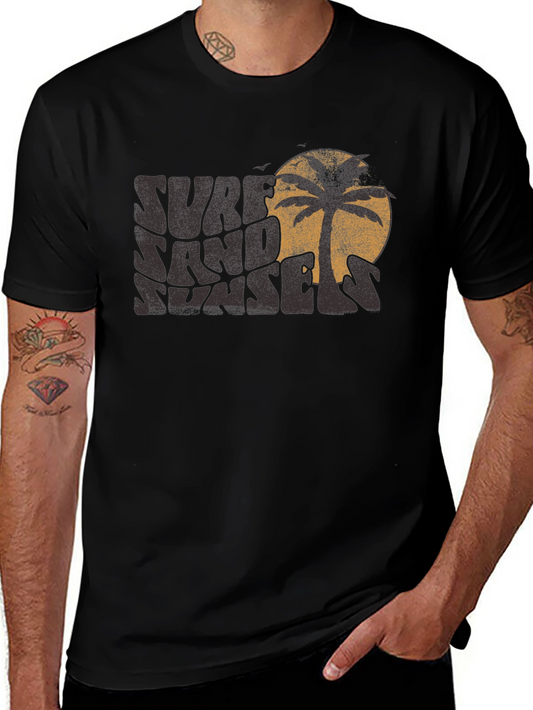 Surf Sand Sunset Graphic T-Shirt