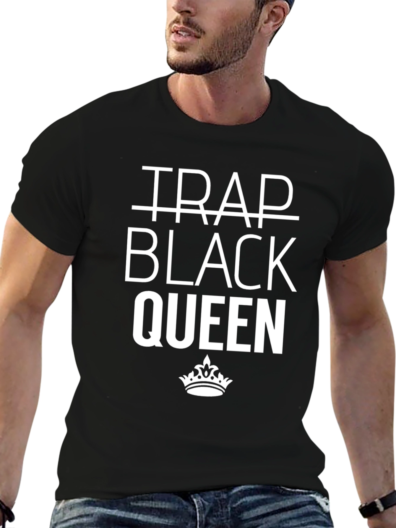 Trap Black Queen Graphic Tee - Stylish Streetwear T-Shirt