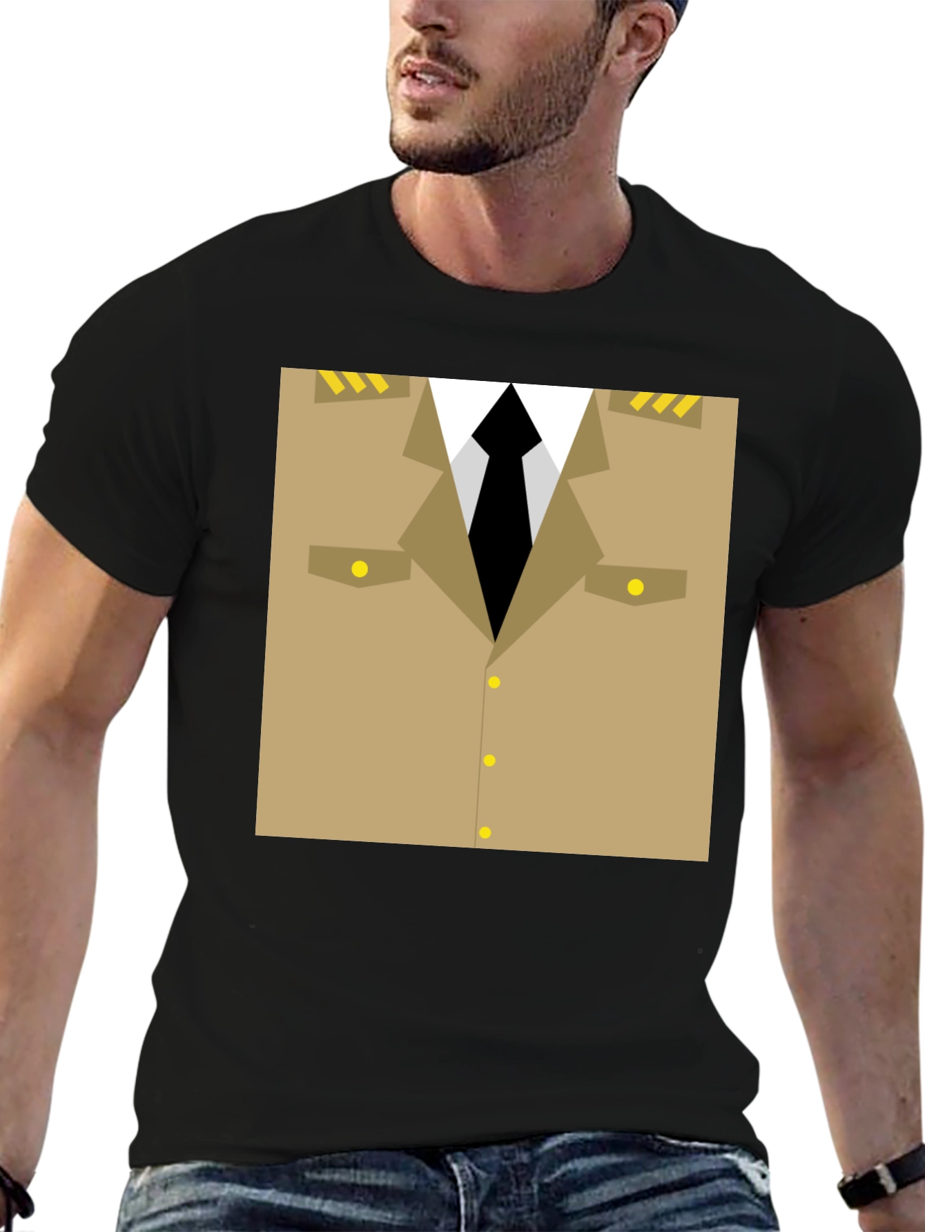 Novelty Military Uniform T-Shirt - Costume Cosplay