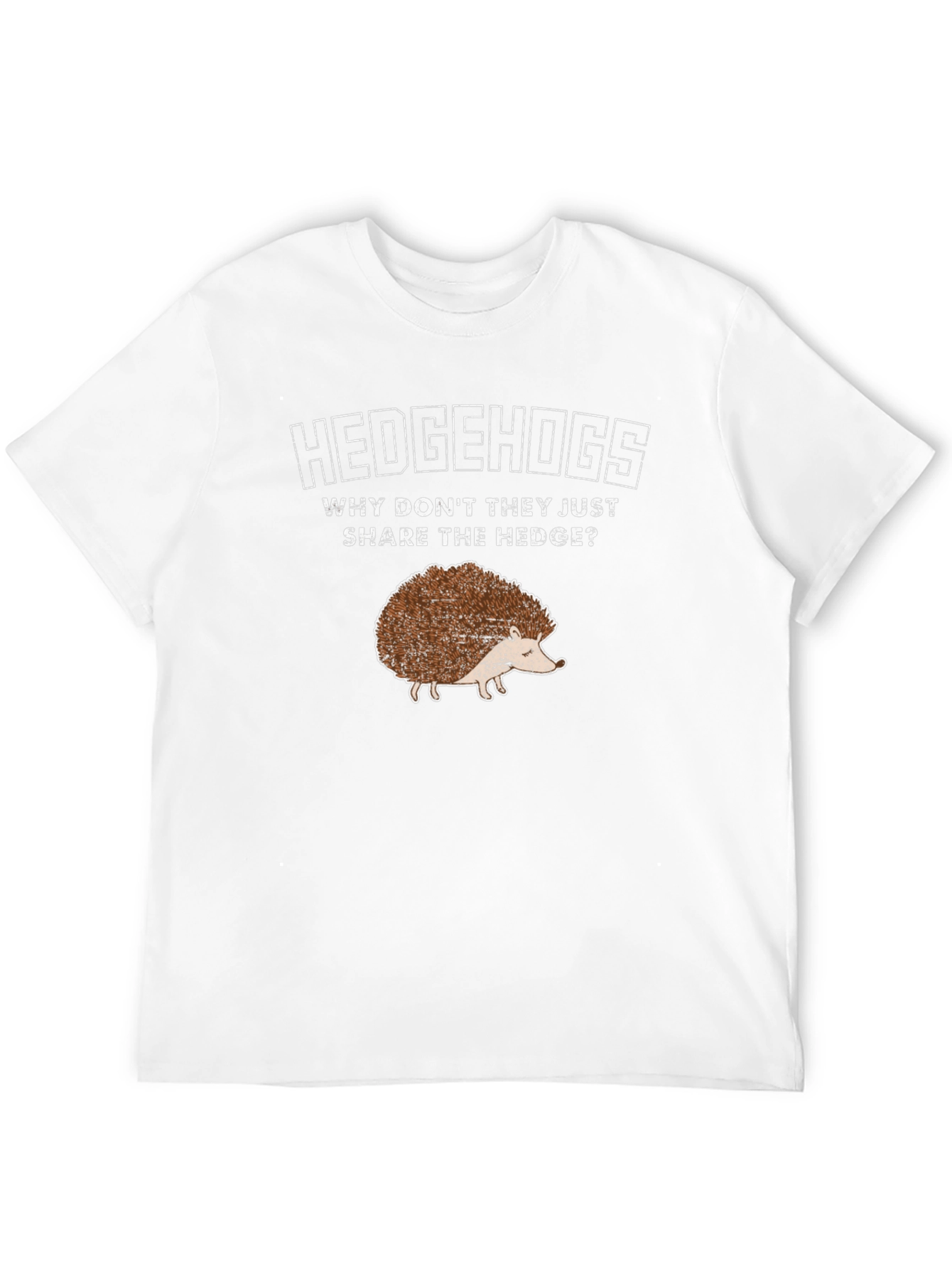 Hedgehogs Share the Hedge Black Graphic Tee