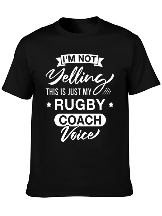 Rugby Coach Voice T-Shirt - Funny Sports Tee