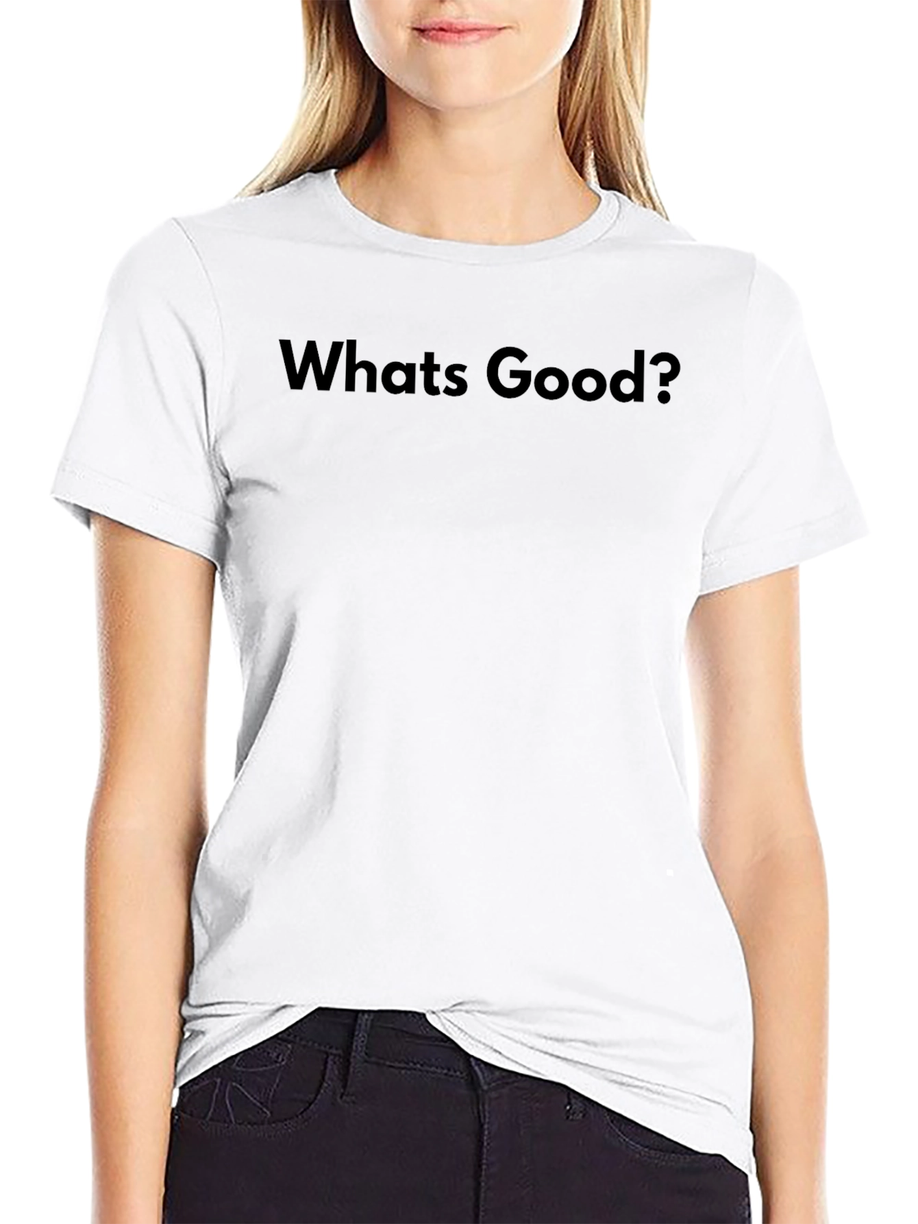 Whats Good? Graphic Tee - Black Casual T-Shirt