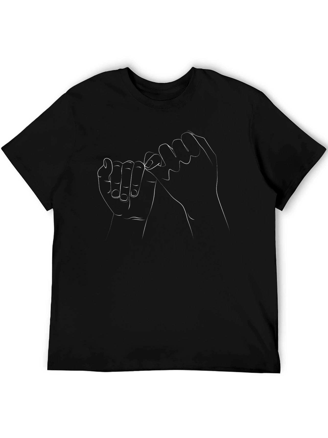 Pinky Promise Graphic Black T-Shirt