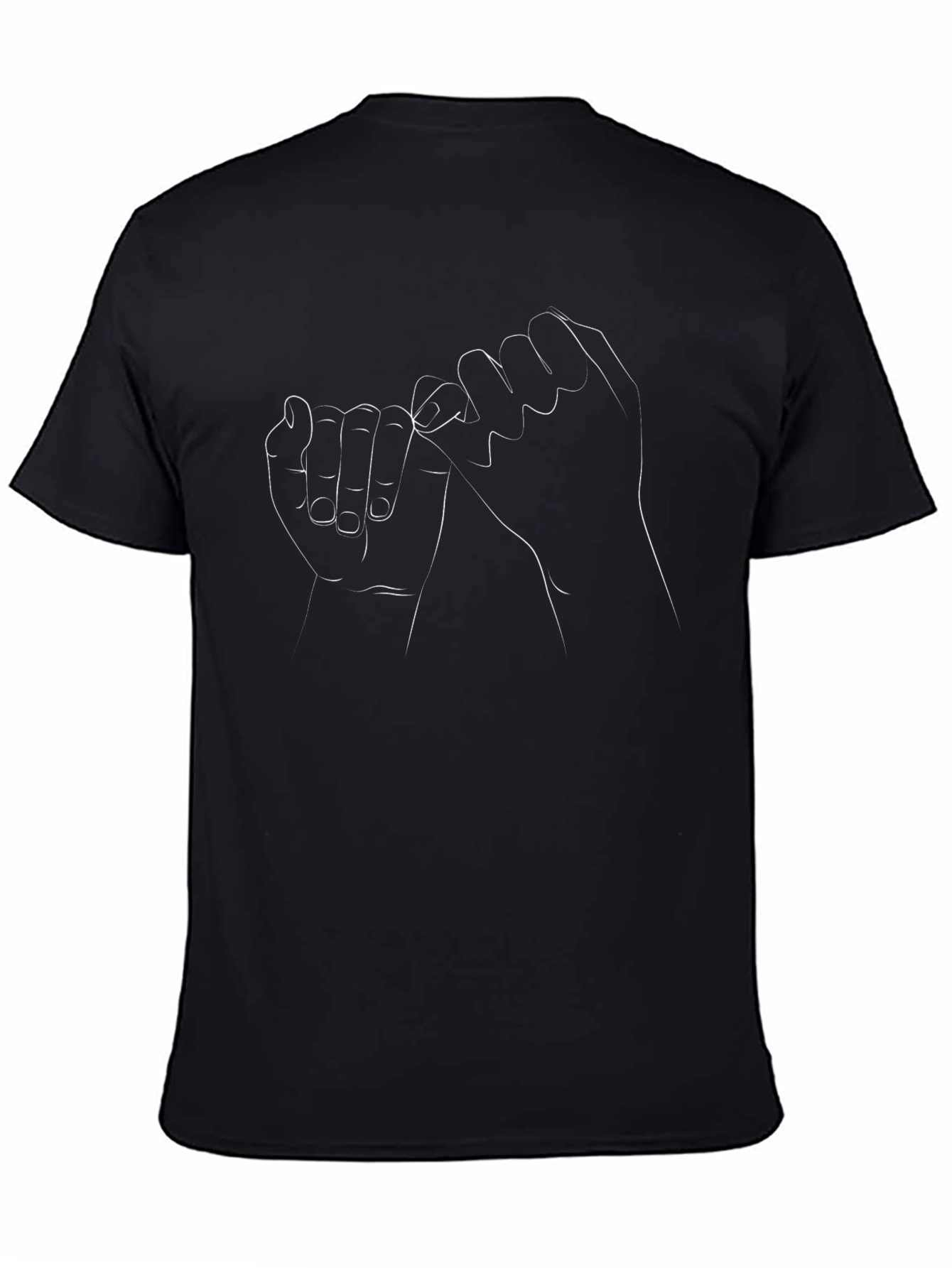 Pinky Promise Graphic Black T-Shirt