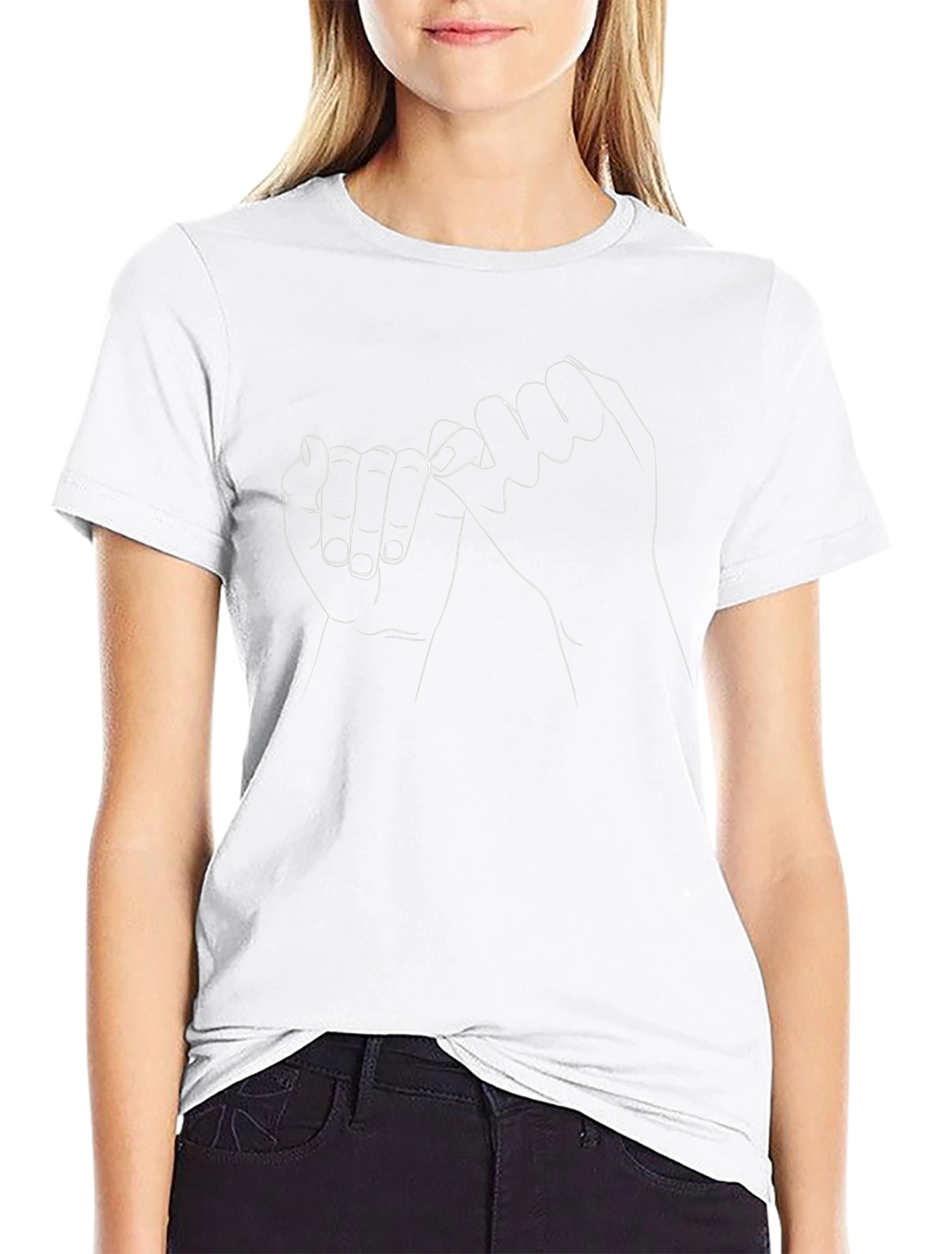 Pinky Promise Graphic Black T-Shirt