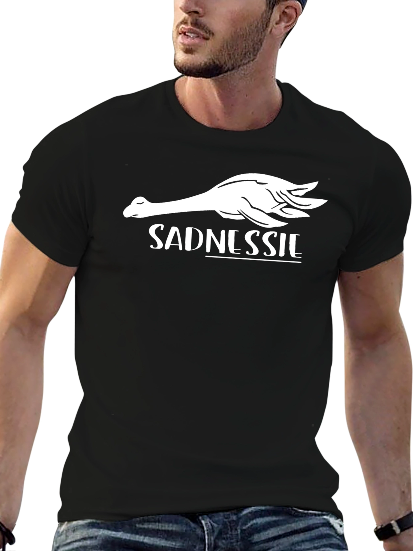Sadnessie T-Shirt Funny Loch Ness Monster Tee