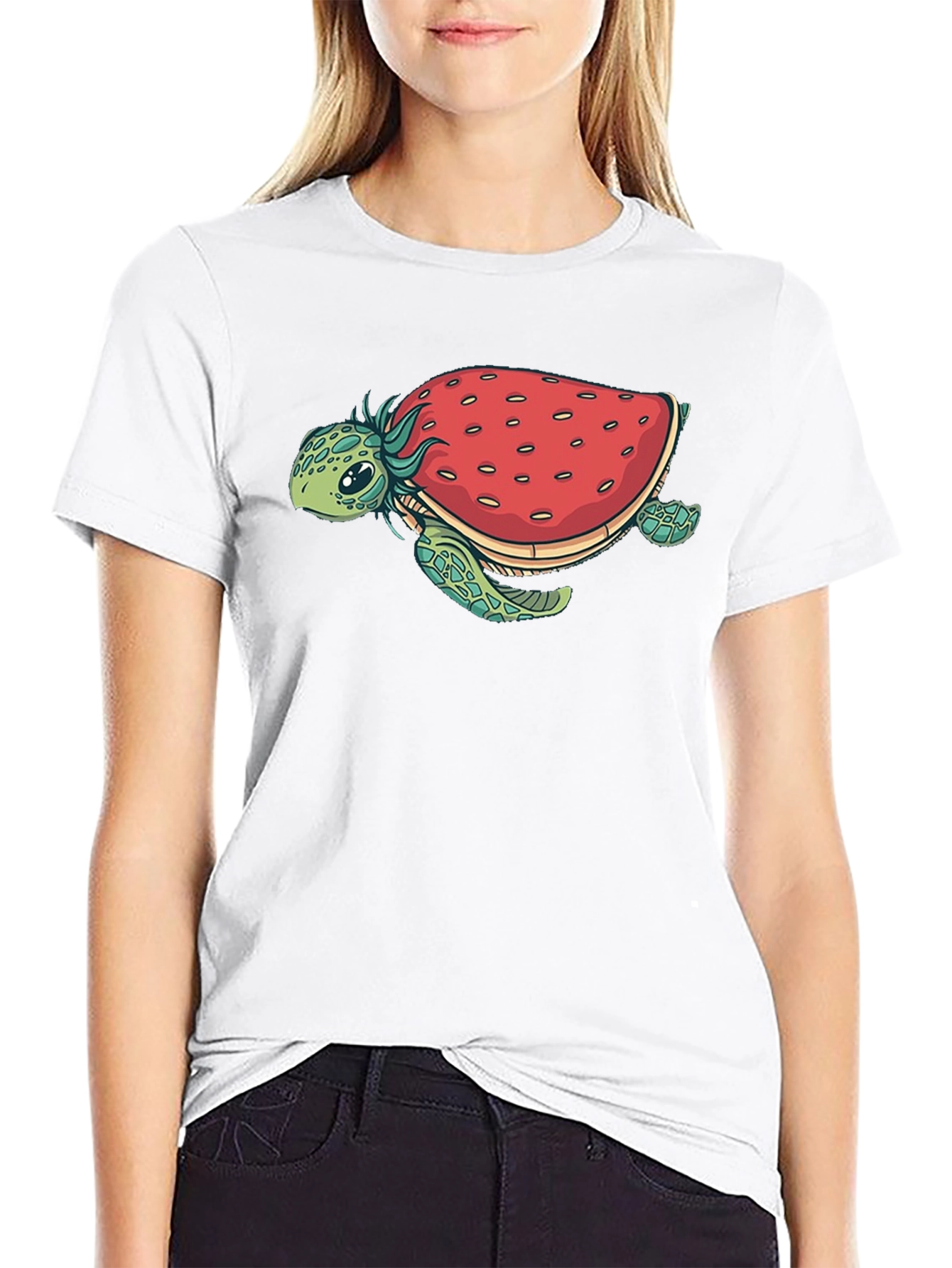 Strawberry Turtle Graphic Tee