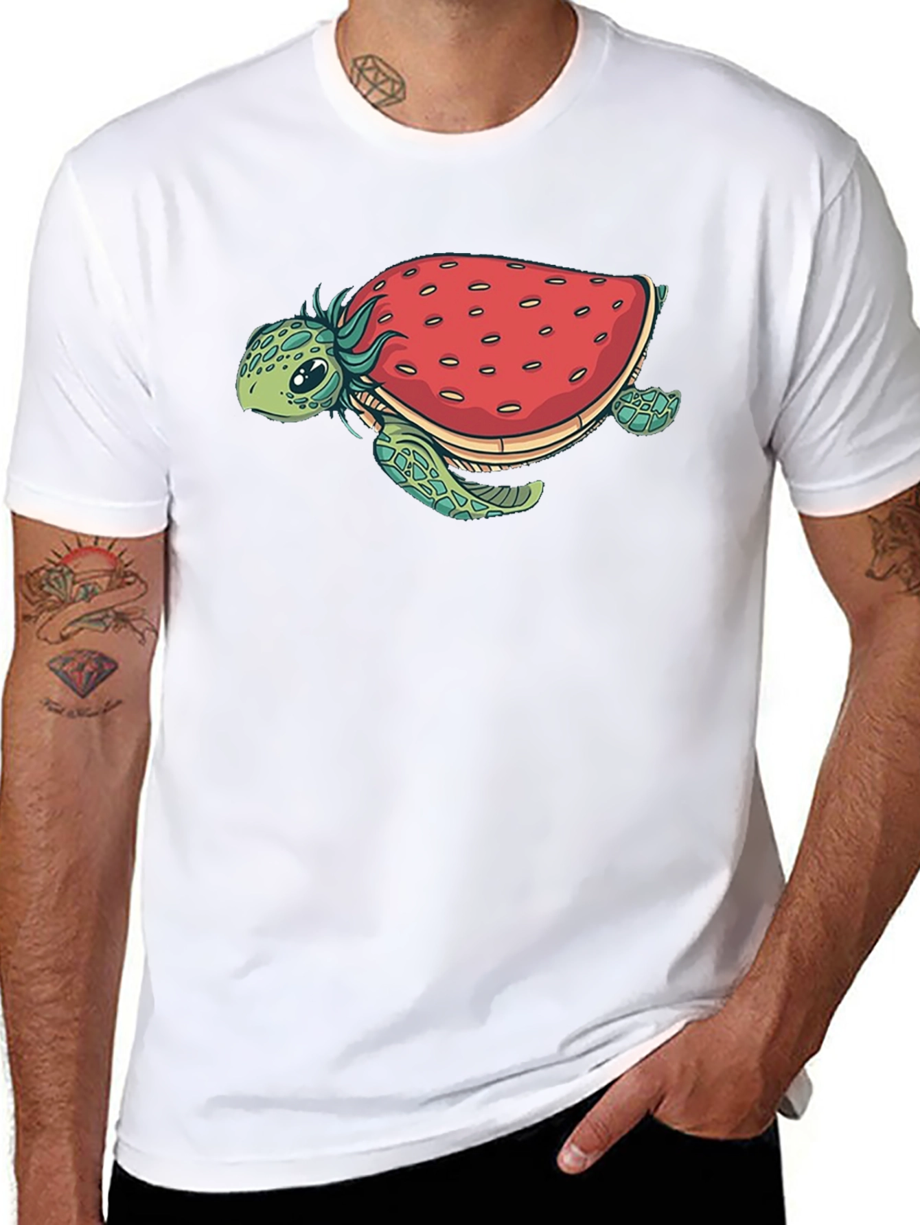 Strawberry Turtle Graphic Tee