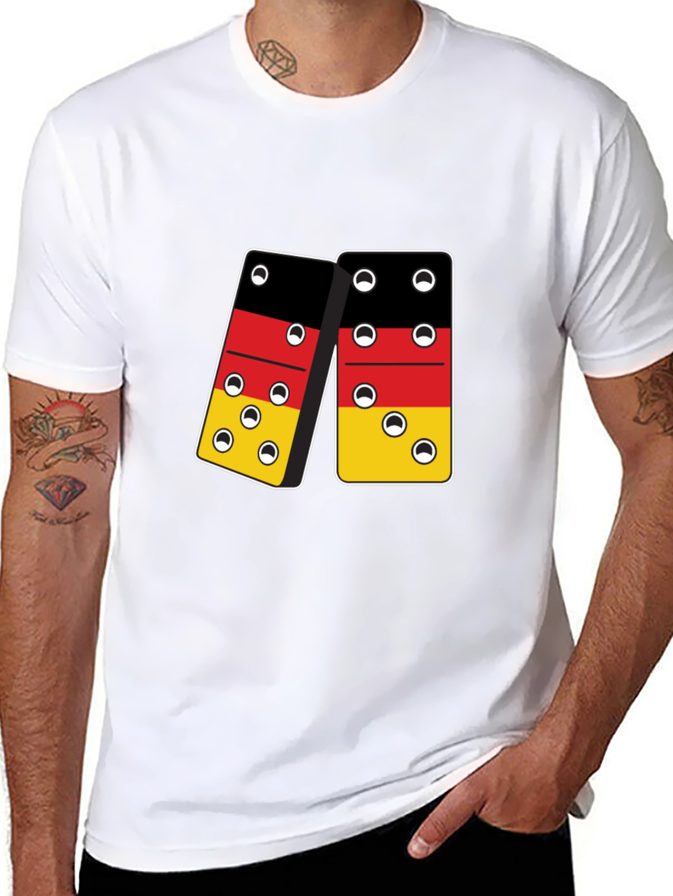 German Flag Dominoes T-Shirt