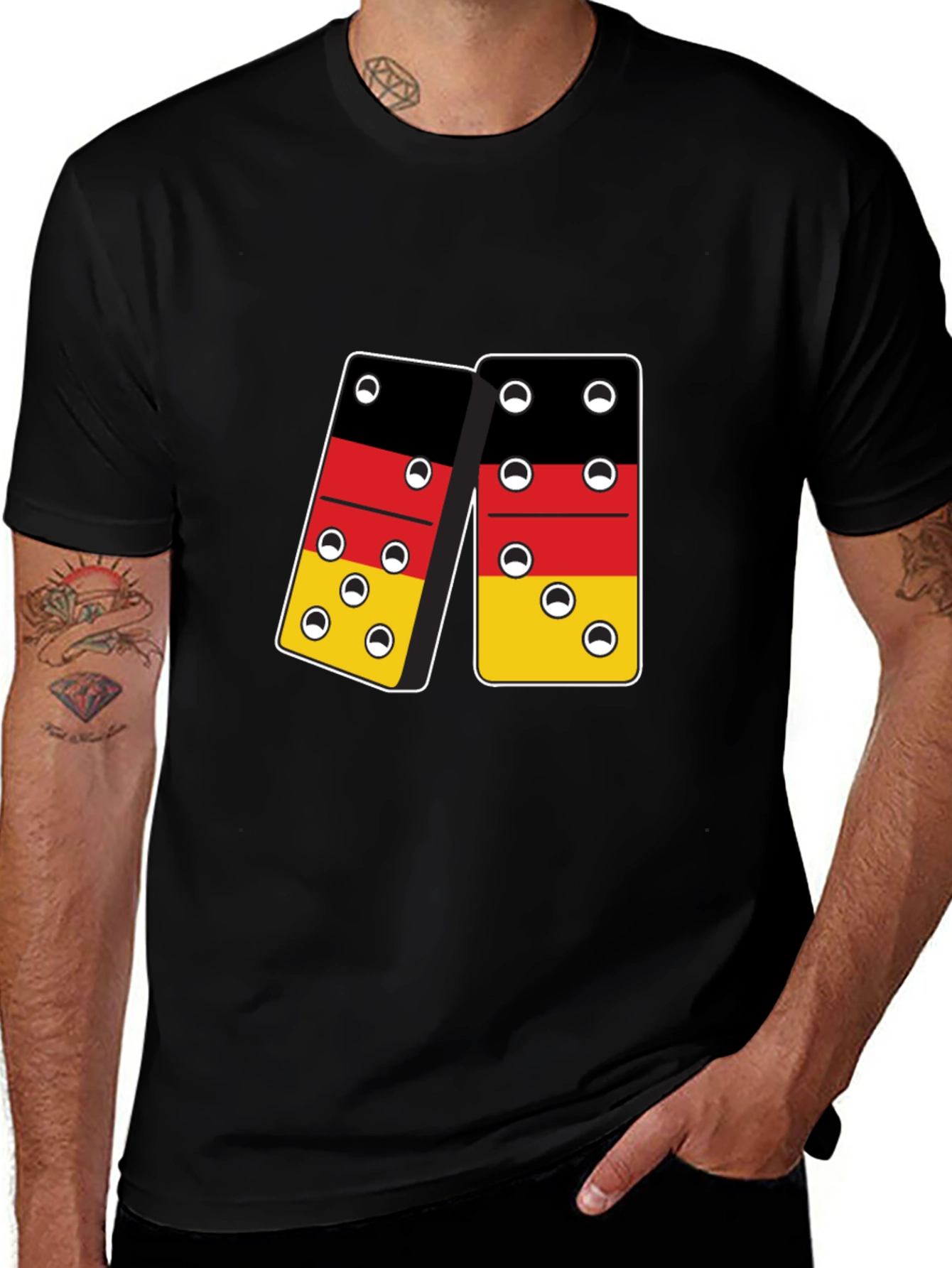 German Flag Dominoes T-Shirt