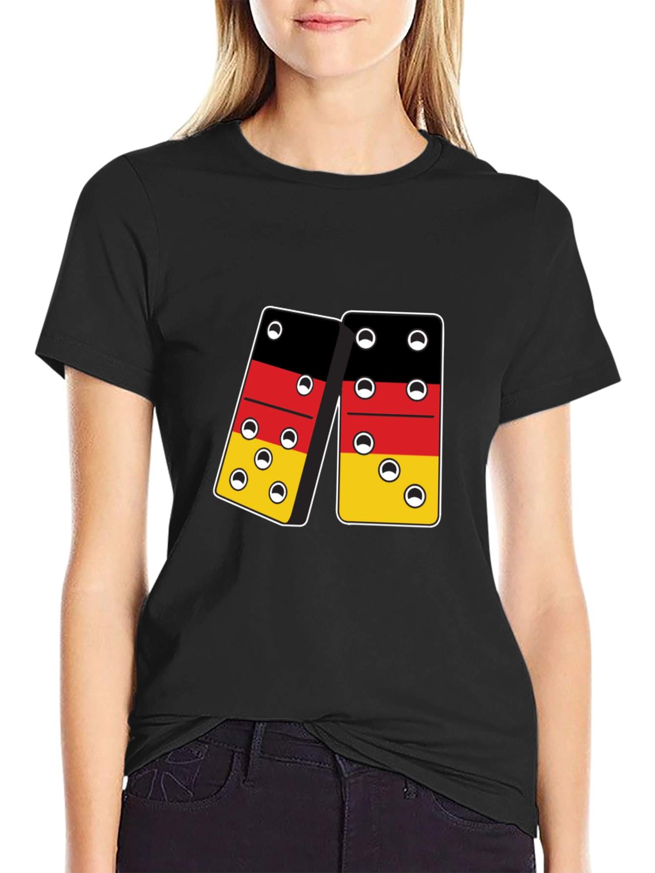 German Flag Dominoes T-Shirt