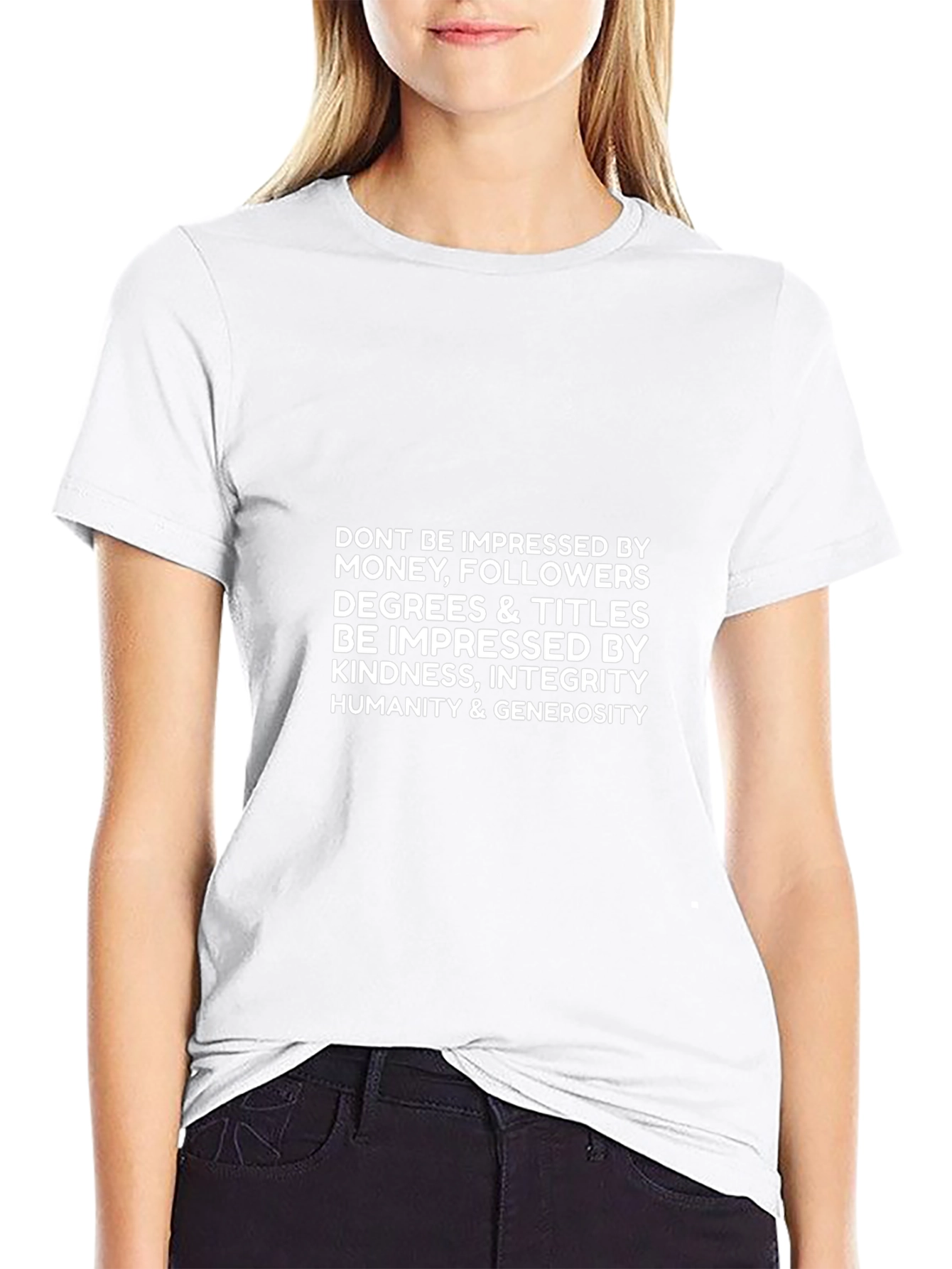 Inspirational Quote T-Shirt: Kindness Integrity Humanity