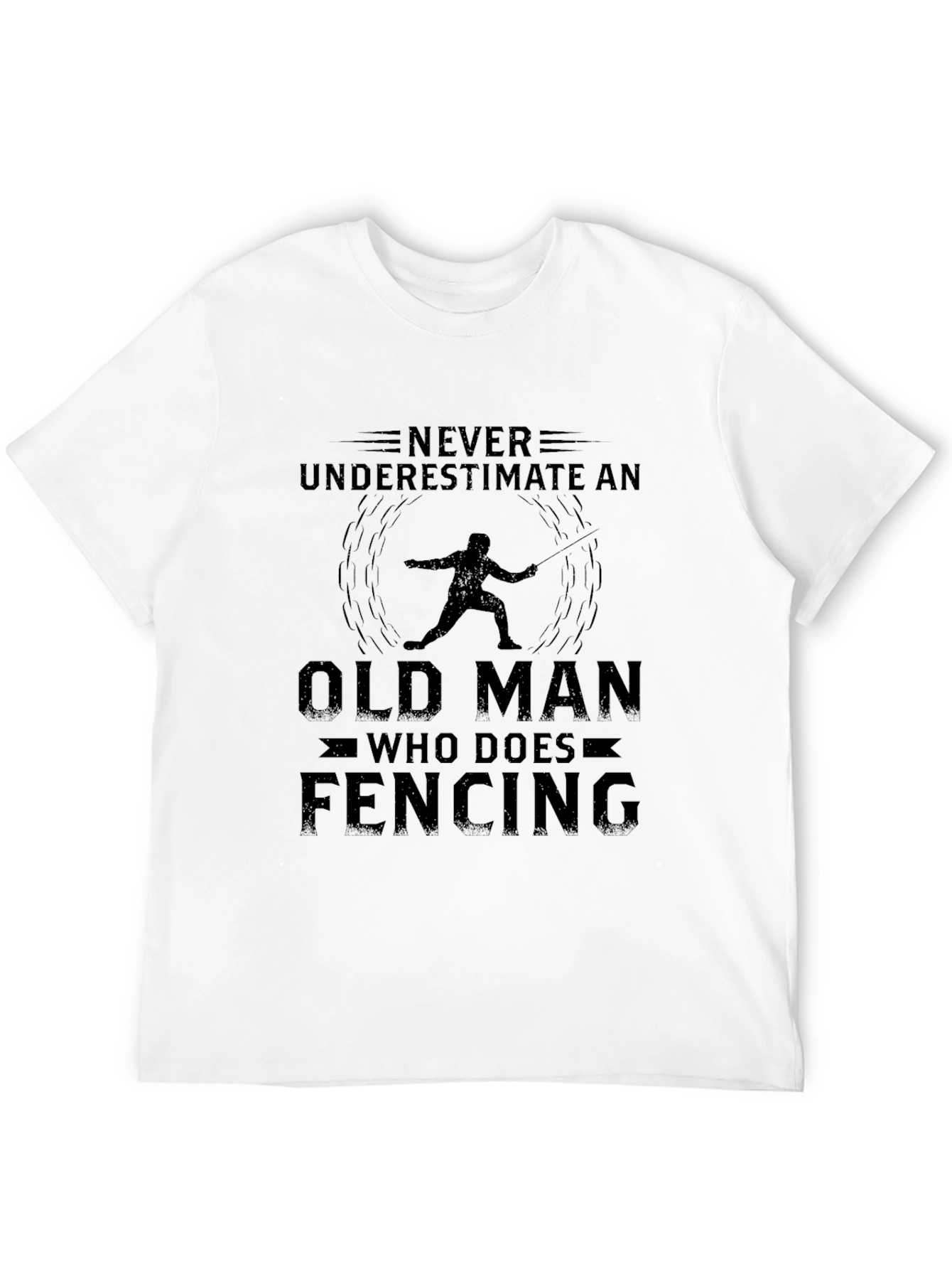 Funny Fencing Old Man T-Shirt