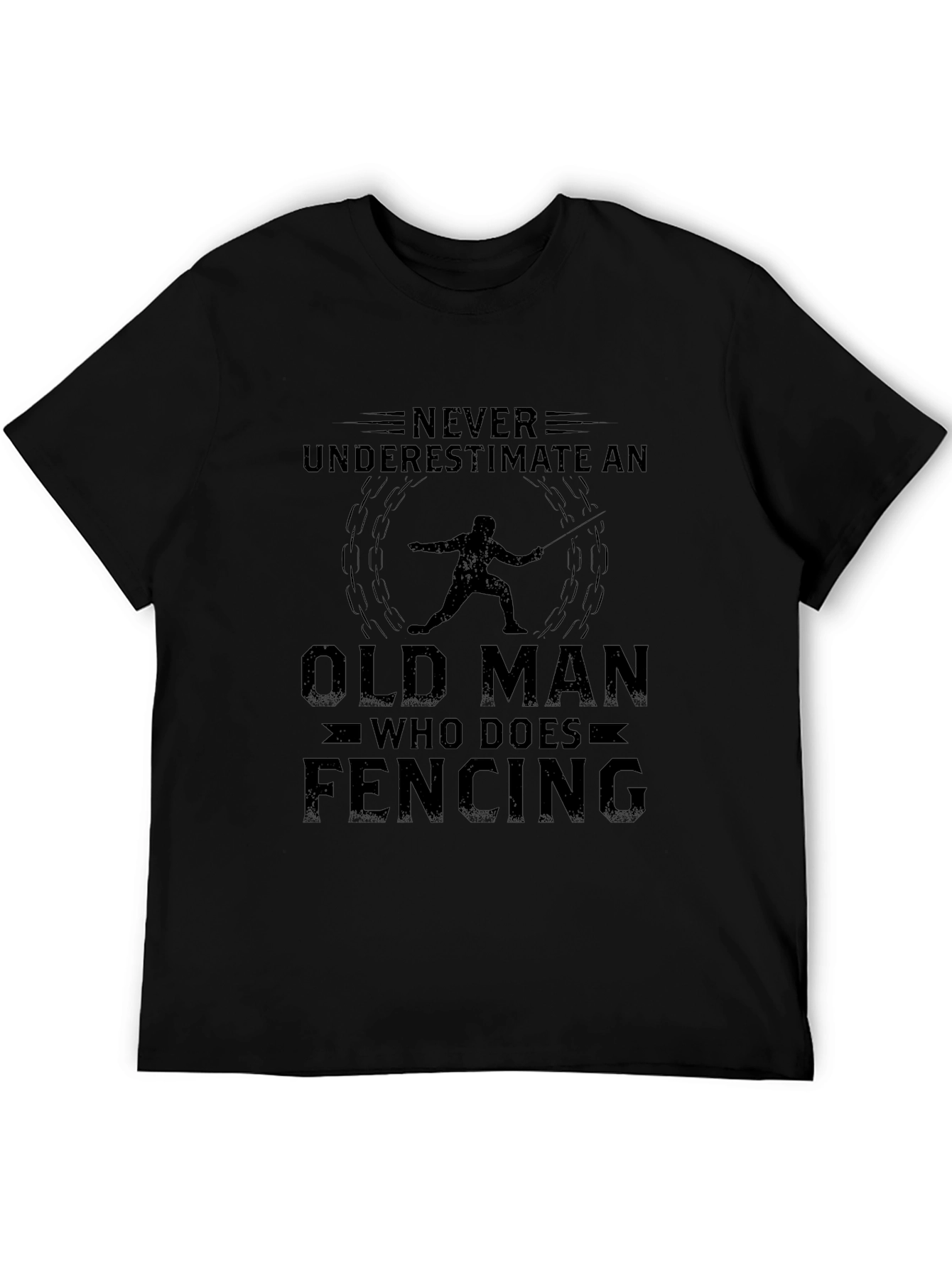 Funny Fencing Old Man T-Shirt