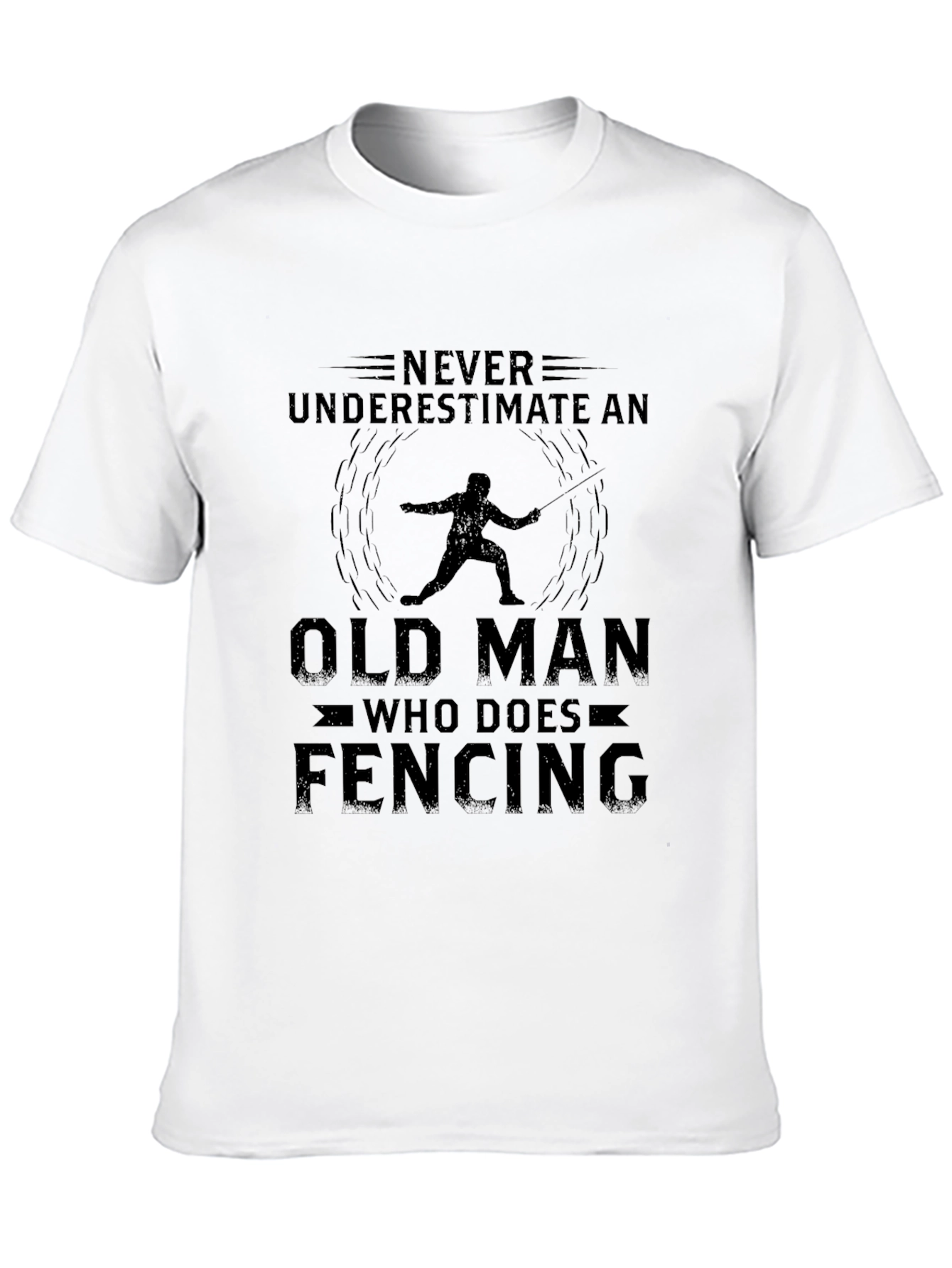 Funny Fencing Old Man T-Shirt