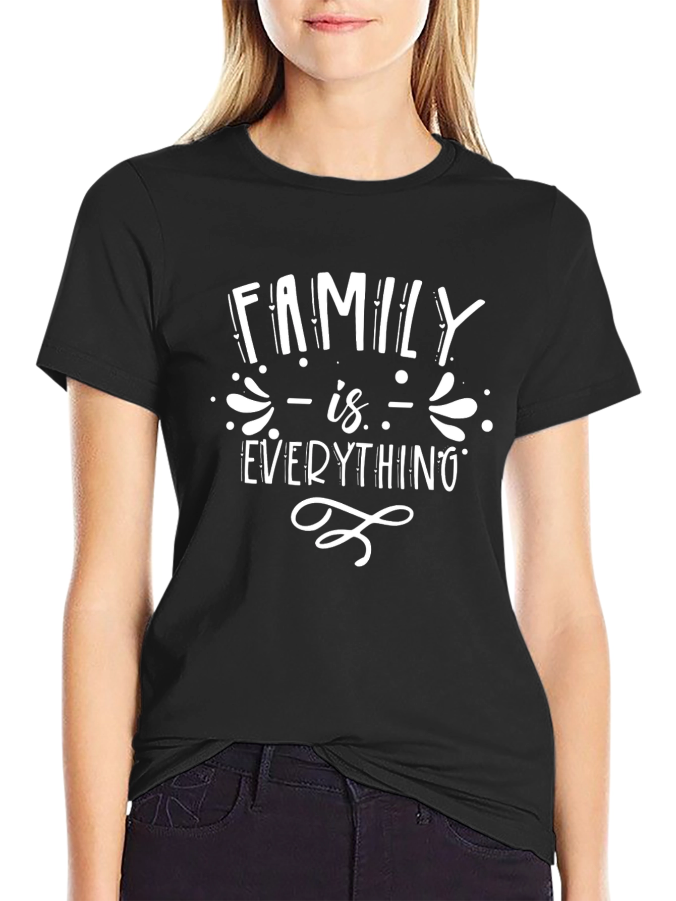 Family is Everything T-Shirt - Stylish Black Tee