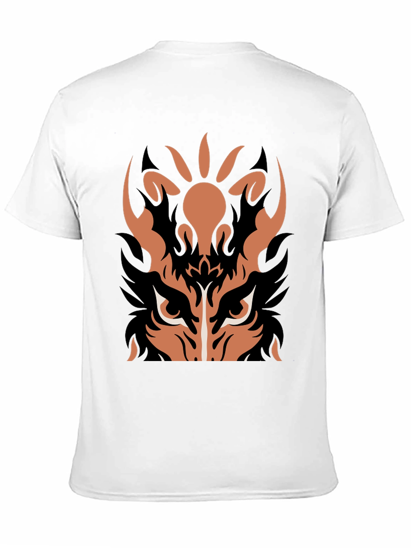 Tiger Graphic Print Black T-Shirt