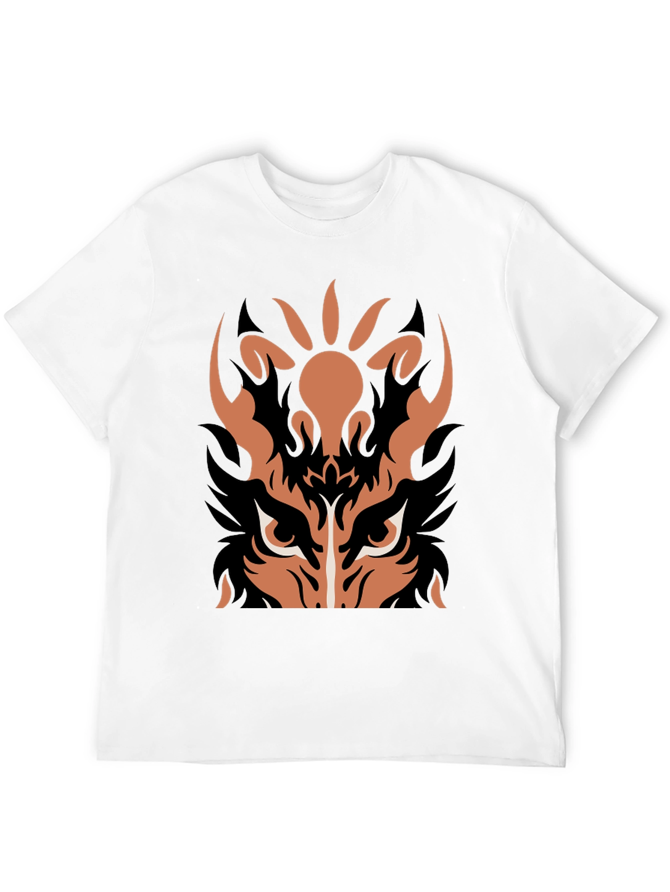 Tiger Graphic Print Black T-Shirt