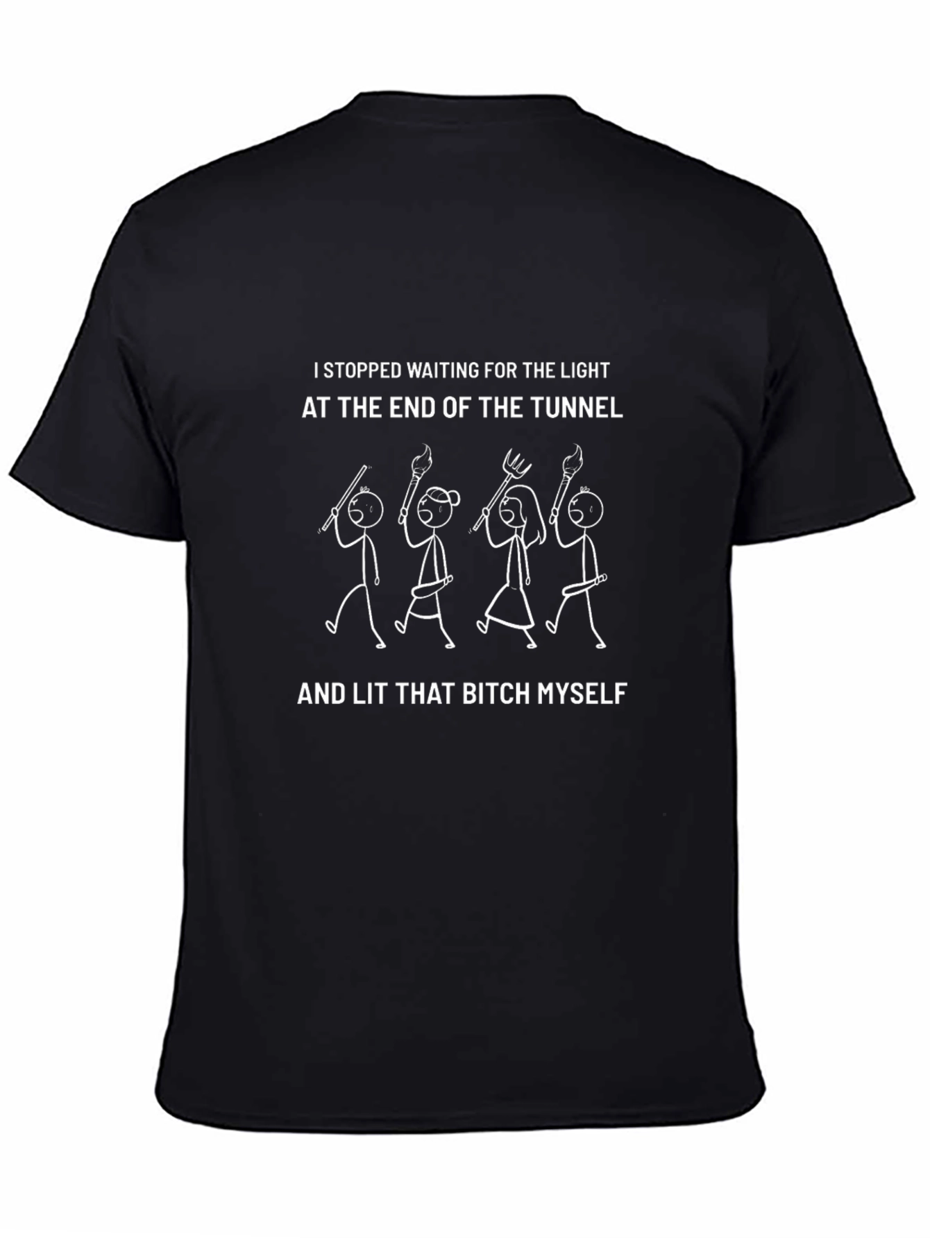 Humorous Slogan Graphic T-Shirt