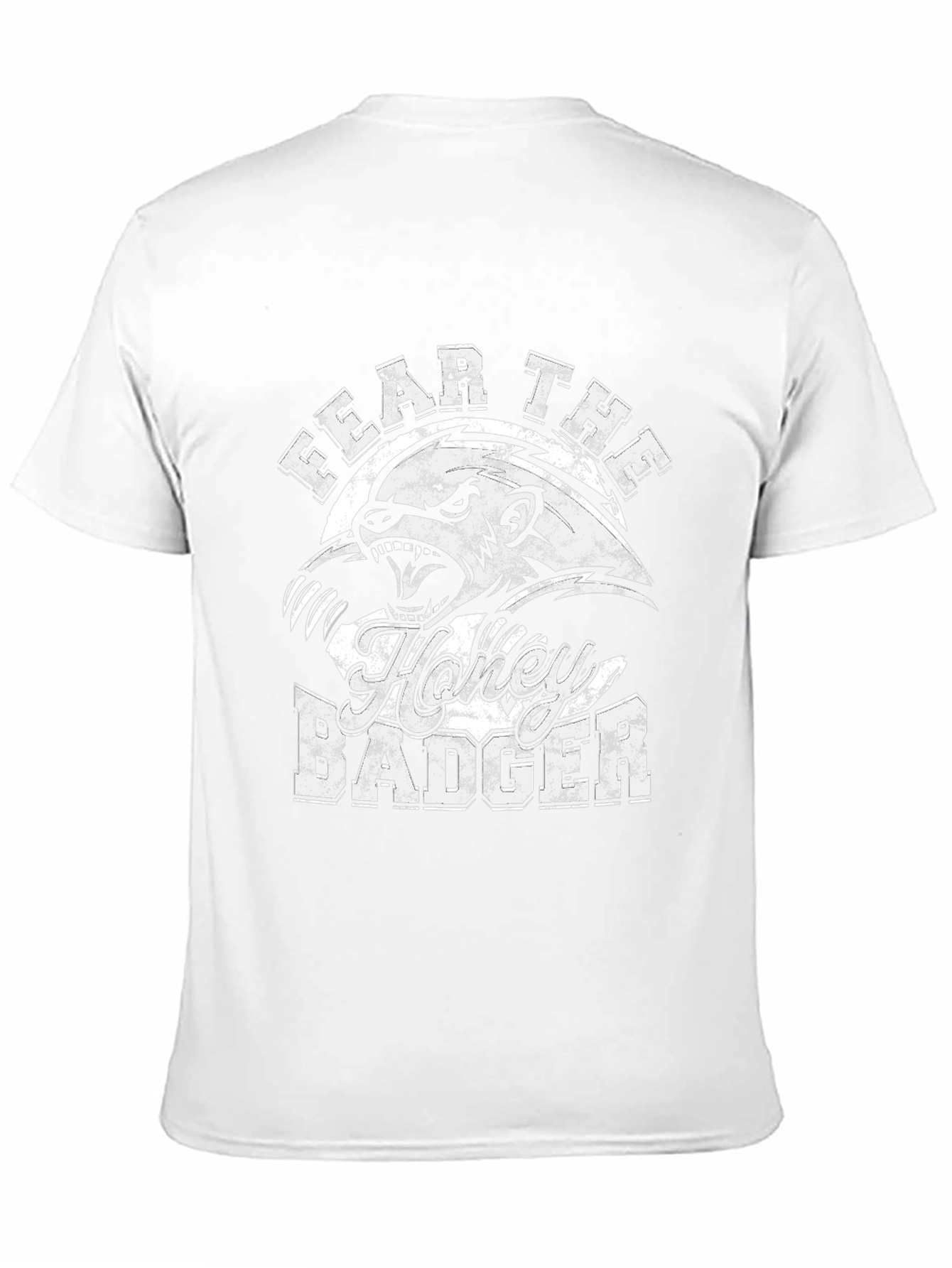 Fear the Honey Badger Black Graphic T-Shirt