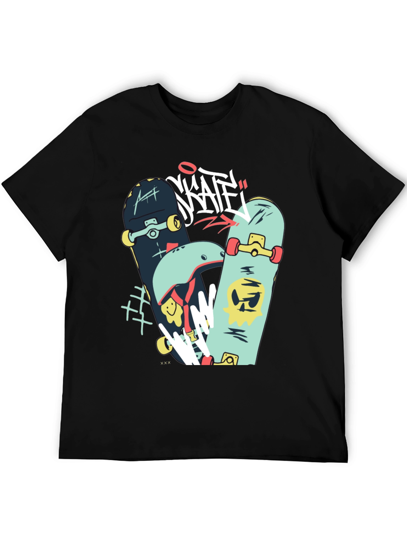 Skateboards Graphic T-Shirt - Stylish Casual Wear