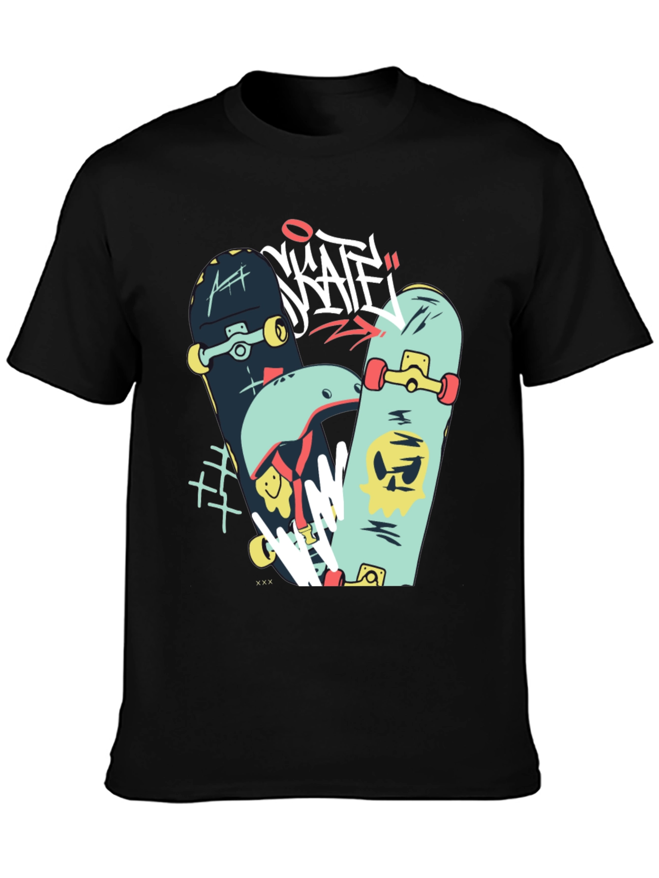 Skateboards Graphic T-Shirt - Stylish Casual Wear