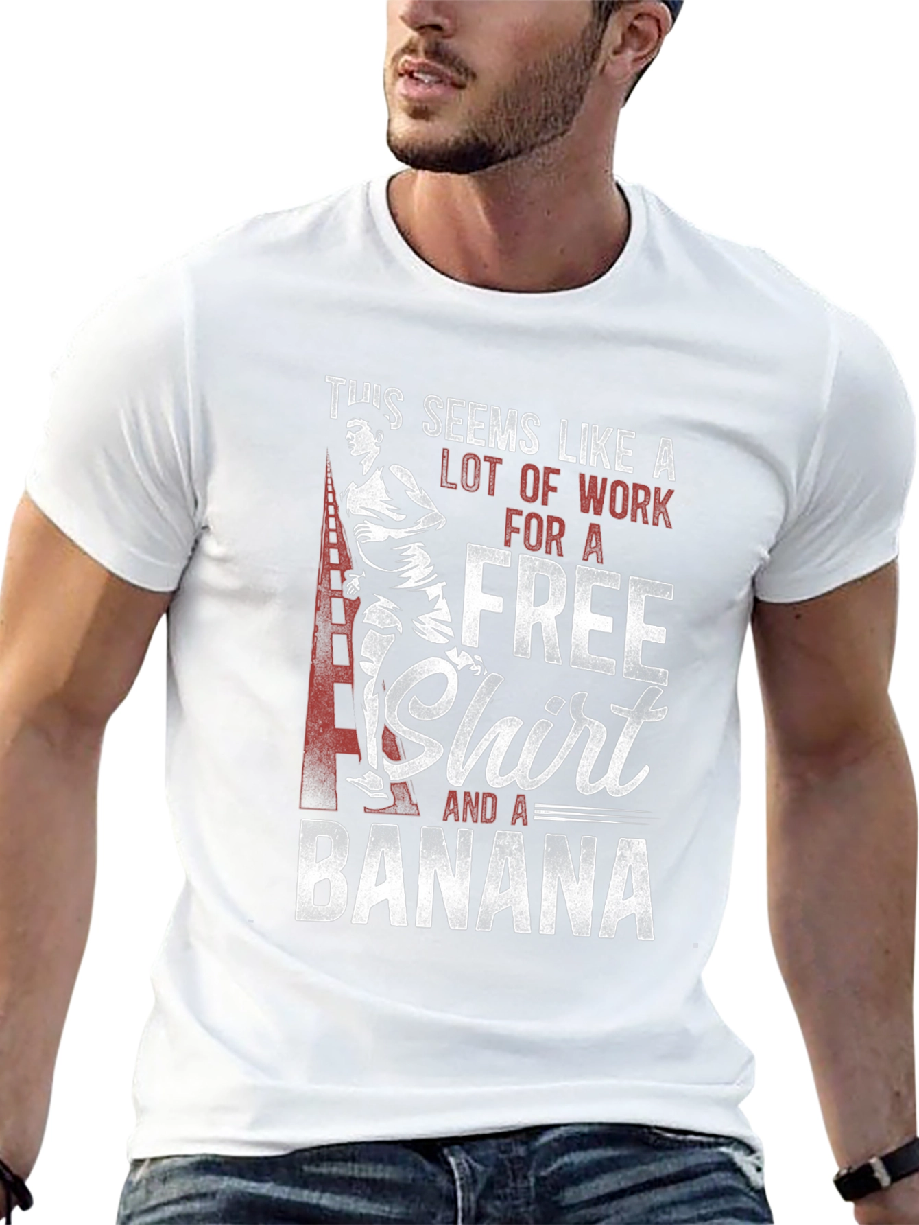 Free Shirt and a Banana Graphic Tee