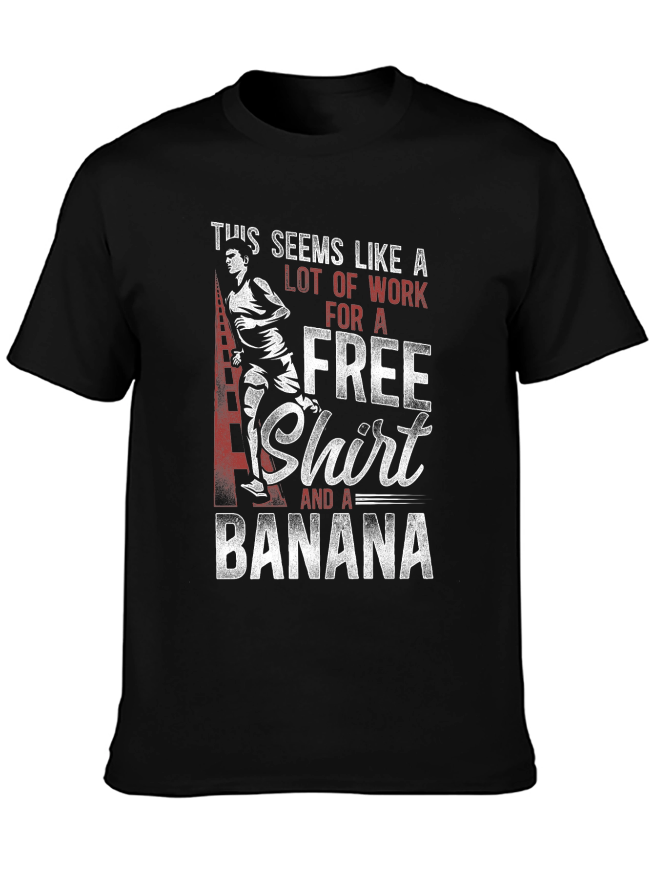 Free Shirt and a Banana Graphic Tee