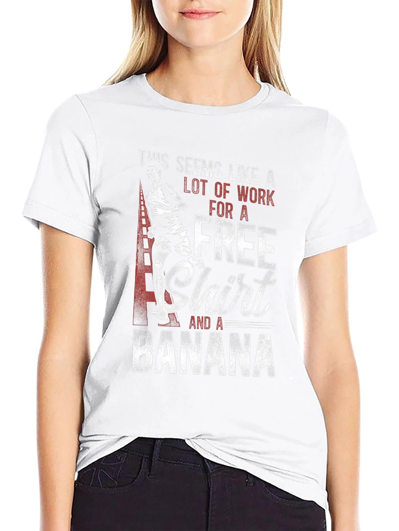 Free Shirt and a Banana Graphic Tee
