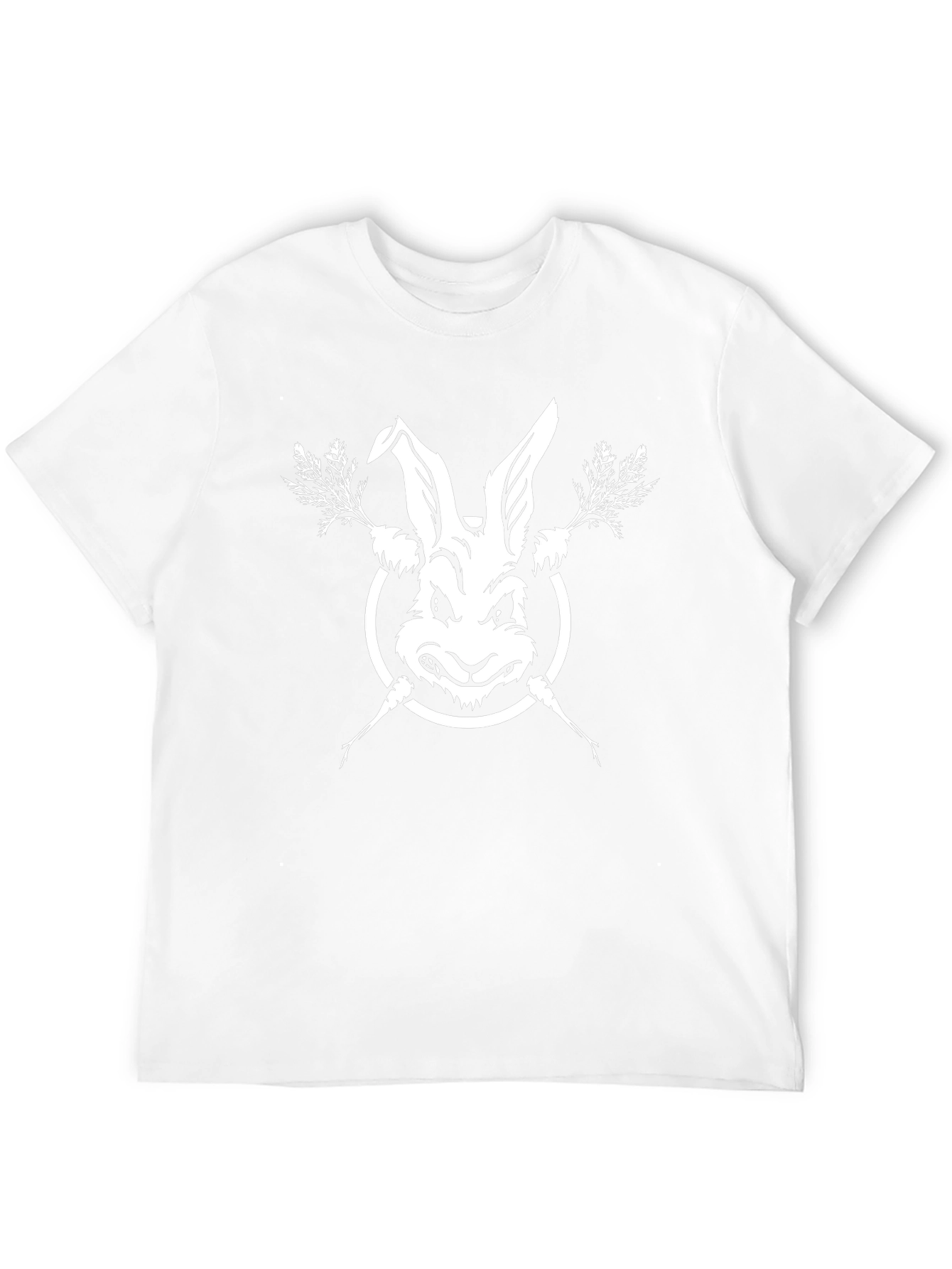Rabbit & Carrots Black T-Shirt - Edgy Graphic Tee