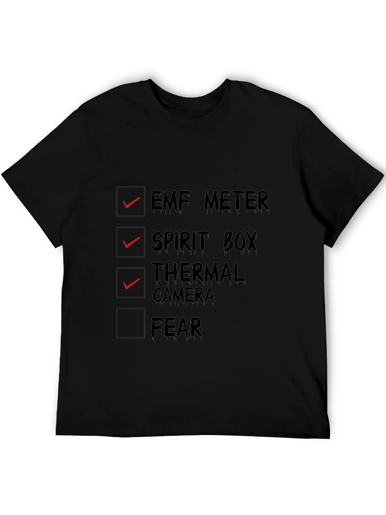 Ghost Hunting Checklist T-Shirt
