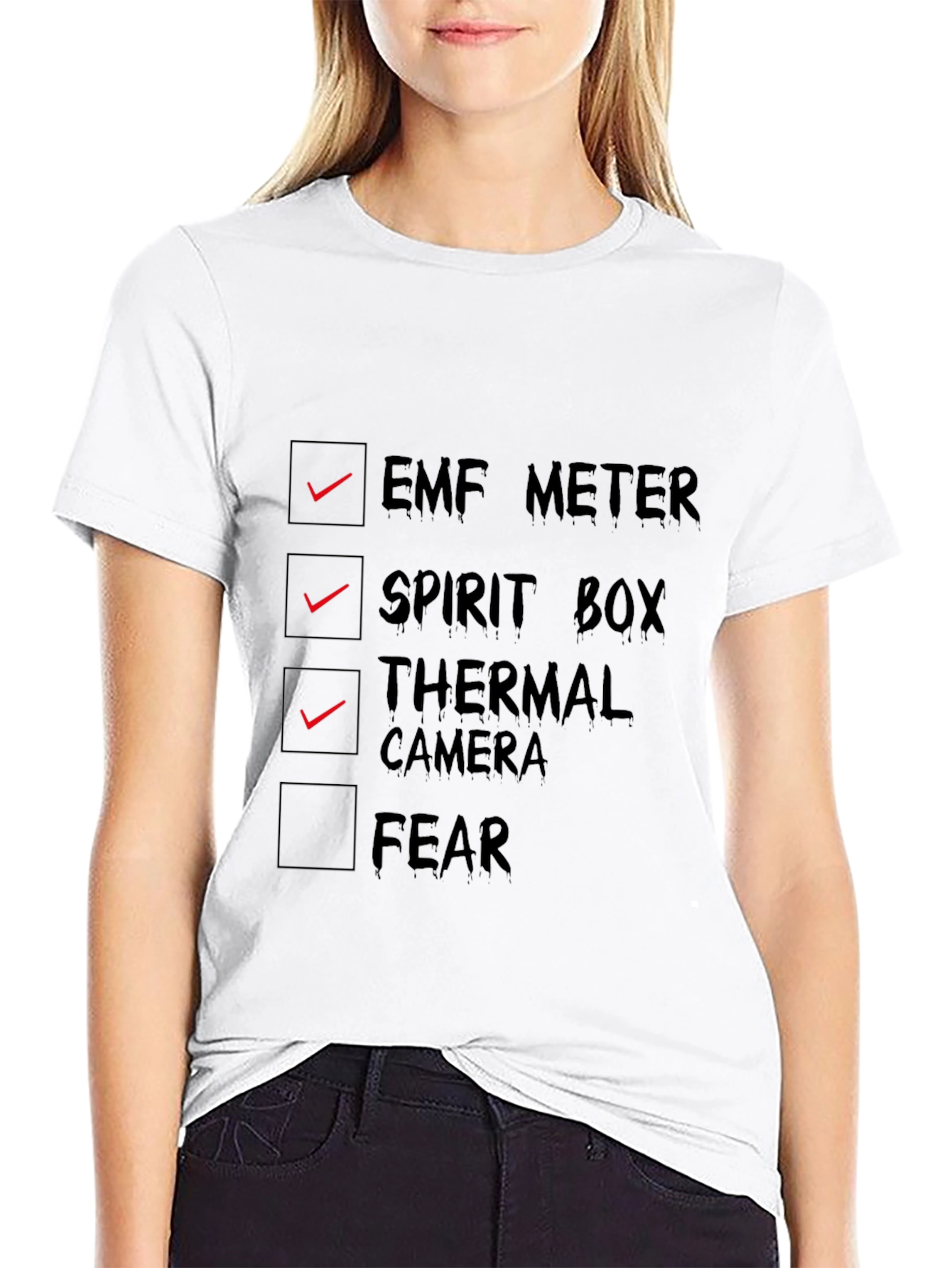 Ghost Hunting Checklist T-Shirt