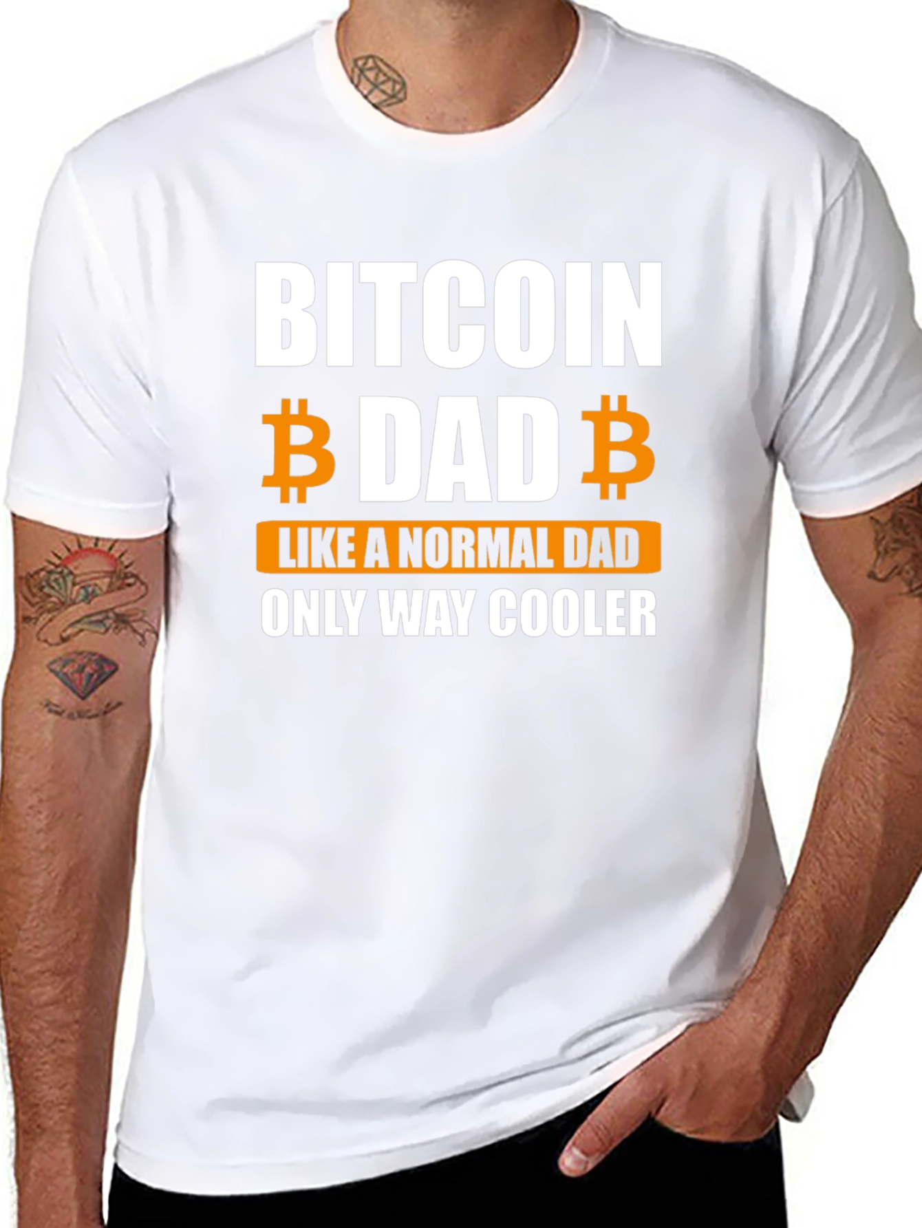 Bitcoin Dad T-Shirt - Funny Crypto Lover Gift