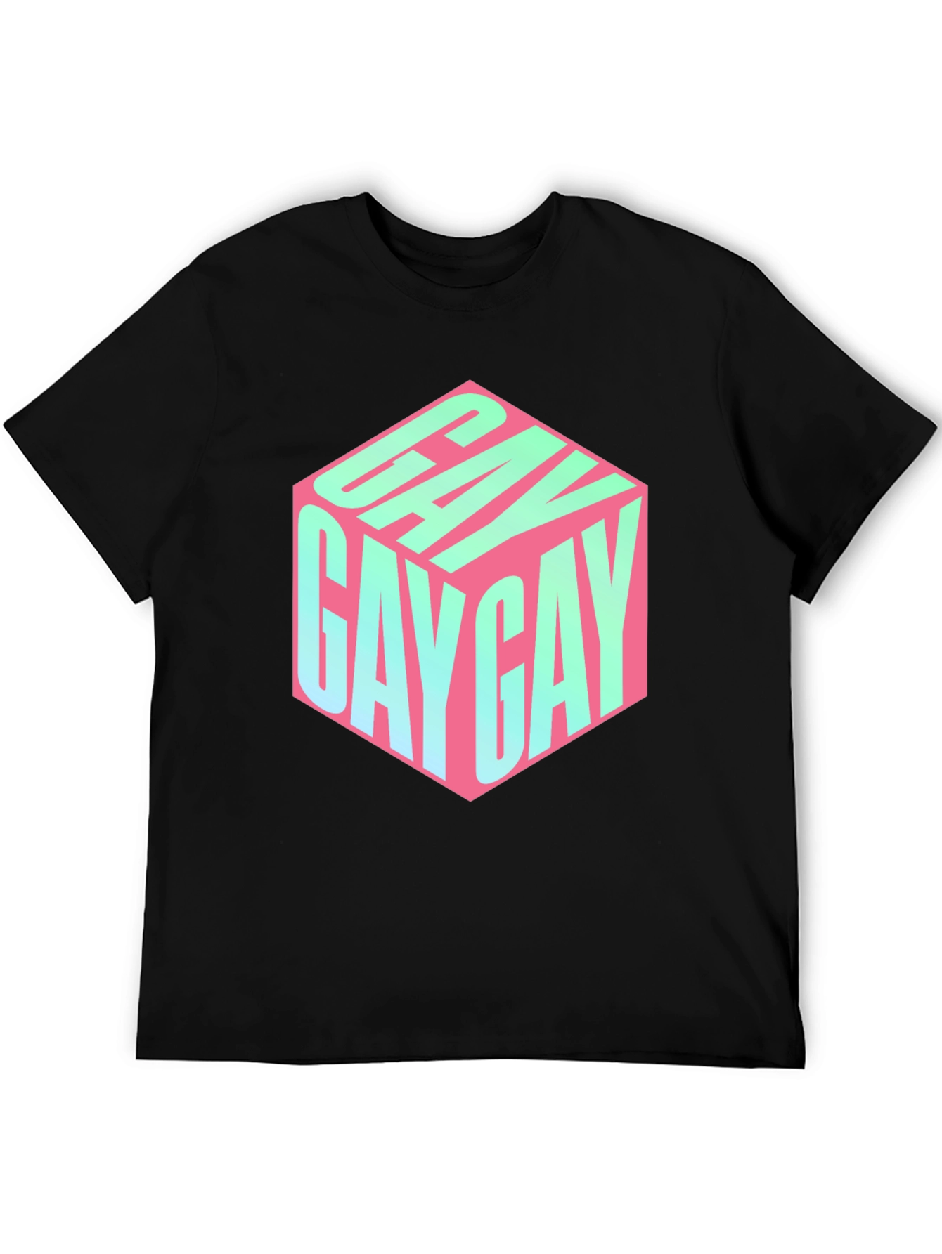 Gay Cube T-Shirt - Black Pride Tee