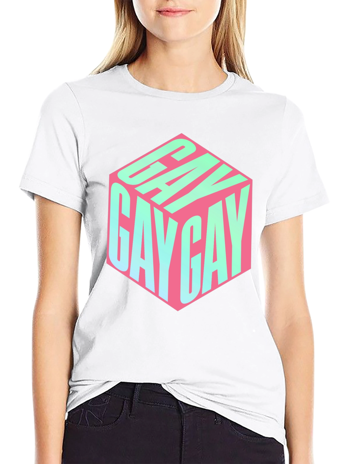 Gay Cube T-Shirt - Black Pride Tee