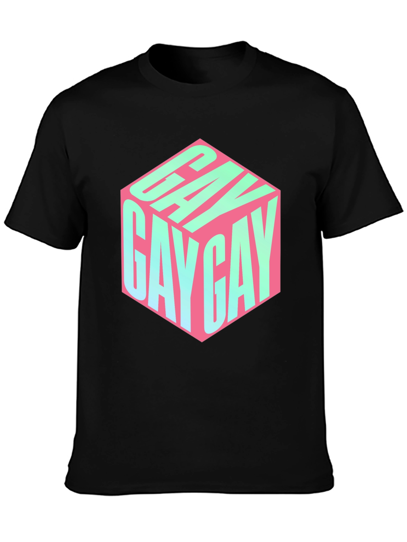 Gay Cube T-Shirt - Black Pride Tee
