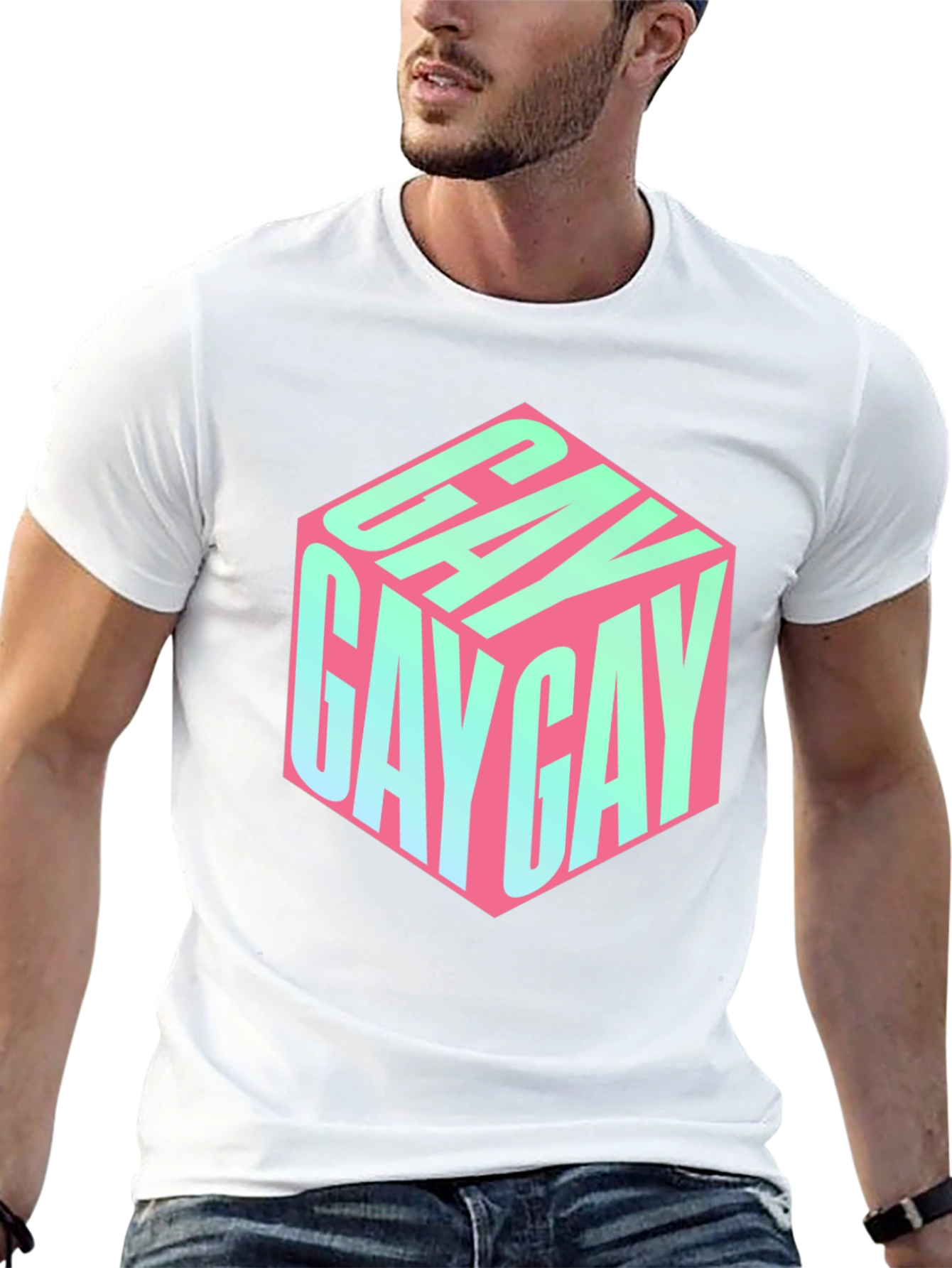 Gay Cube T-Shirt - Black Pride Tee