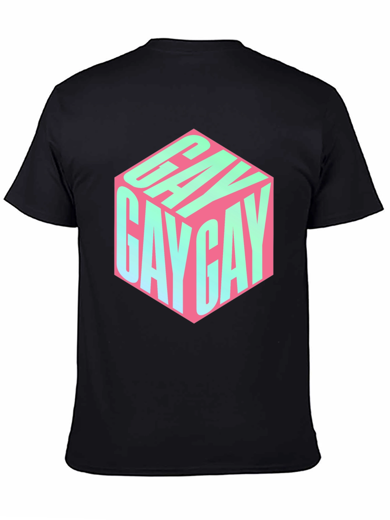 Gay Cube T-Shirt - Black Pride Tee