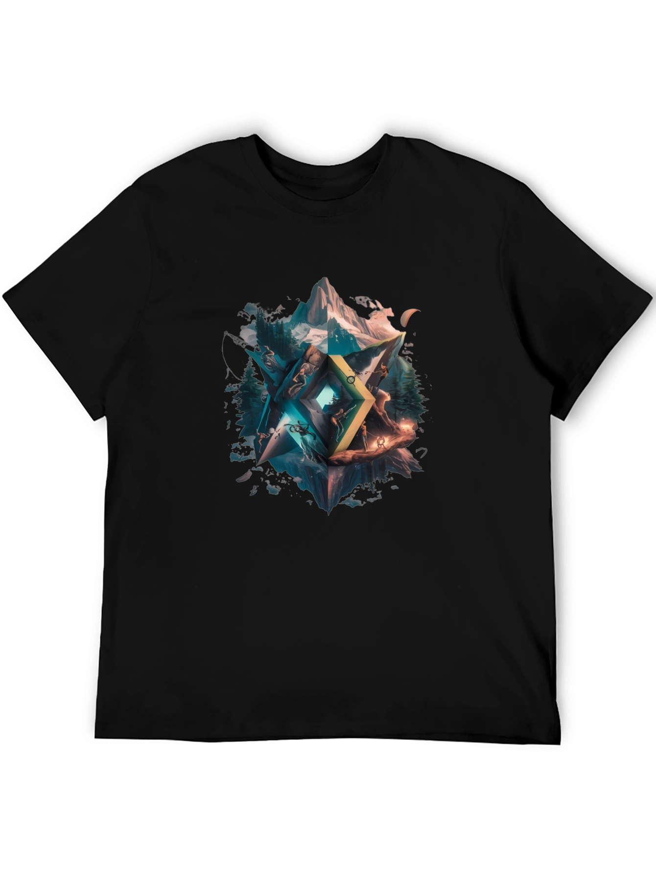 Geometric Nature T-Shirt - Unisex Design
