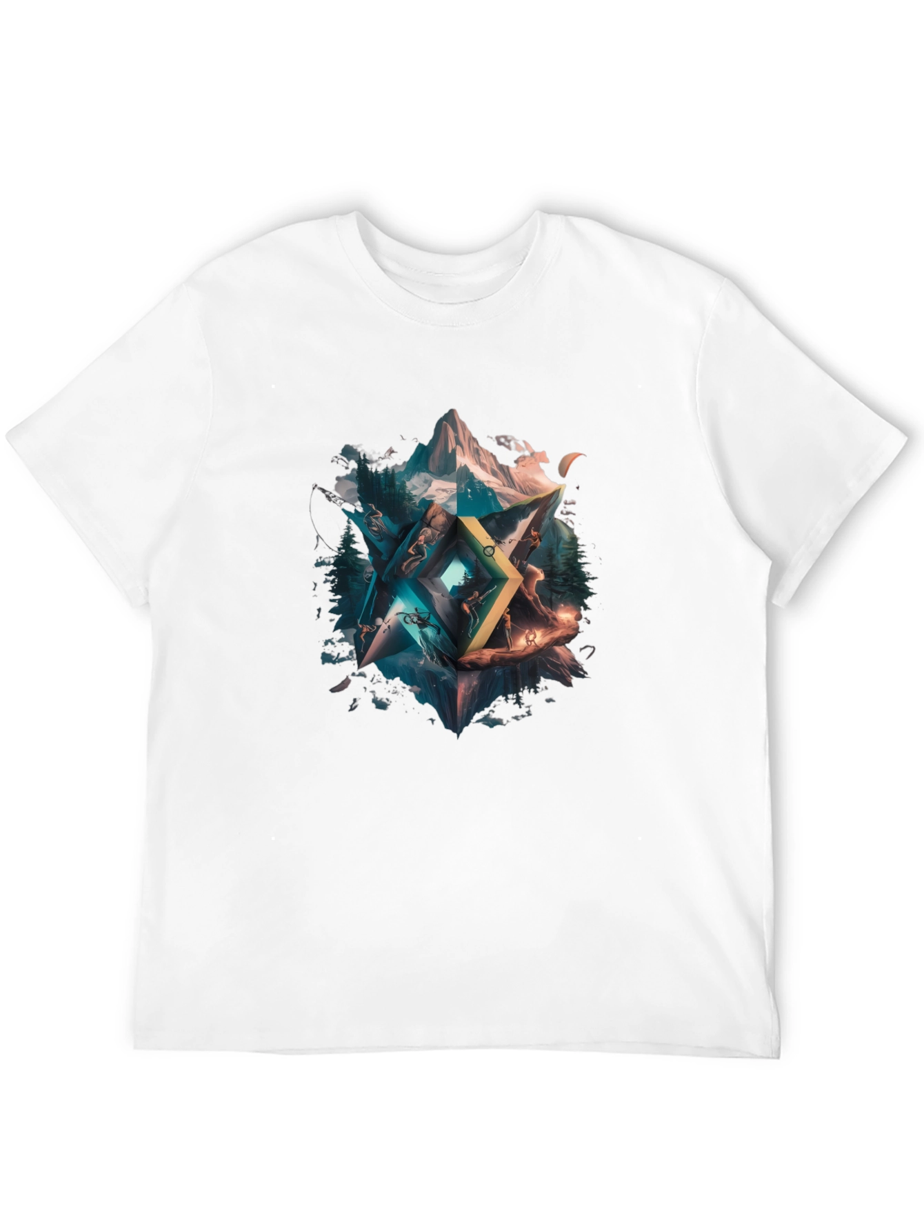 Geometric Nature T-Shirt - Unisex Design