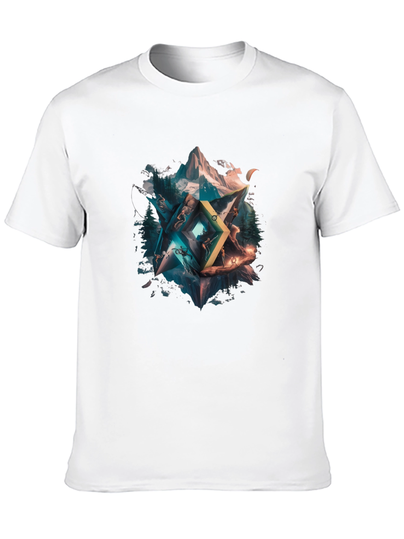 Geometric Nature T-Shirt - Unisex Design