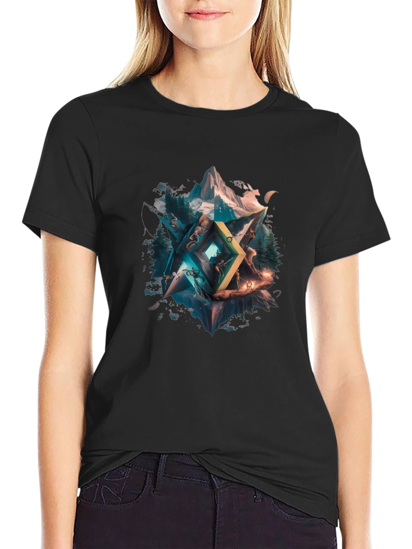 Geometric Nature T-Shirt - Unisex Design